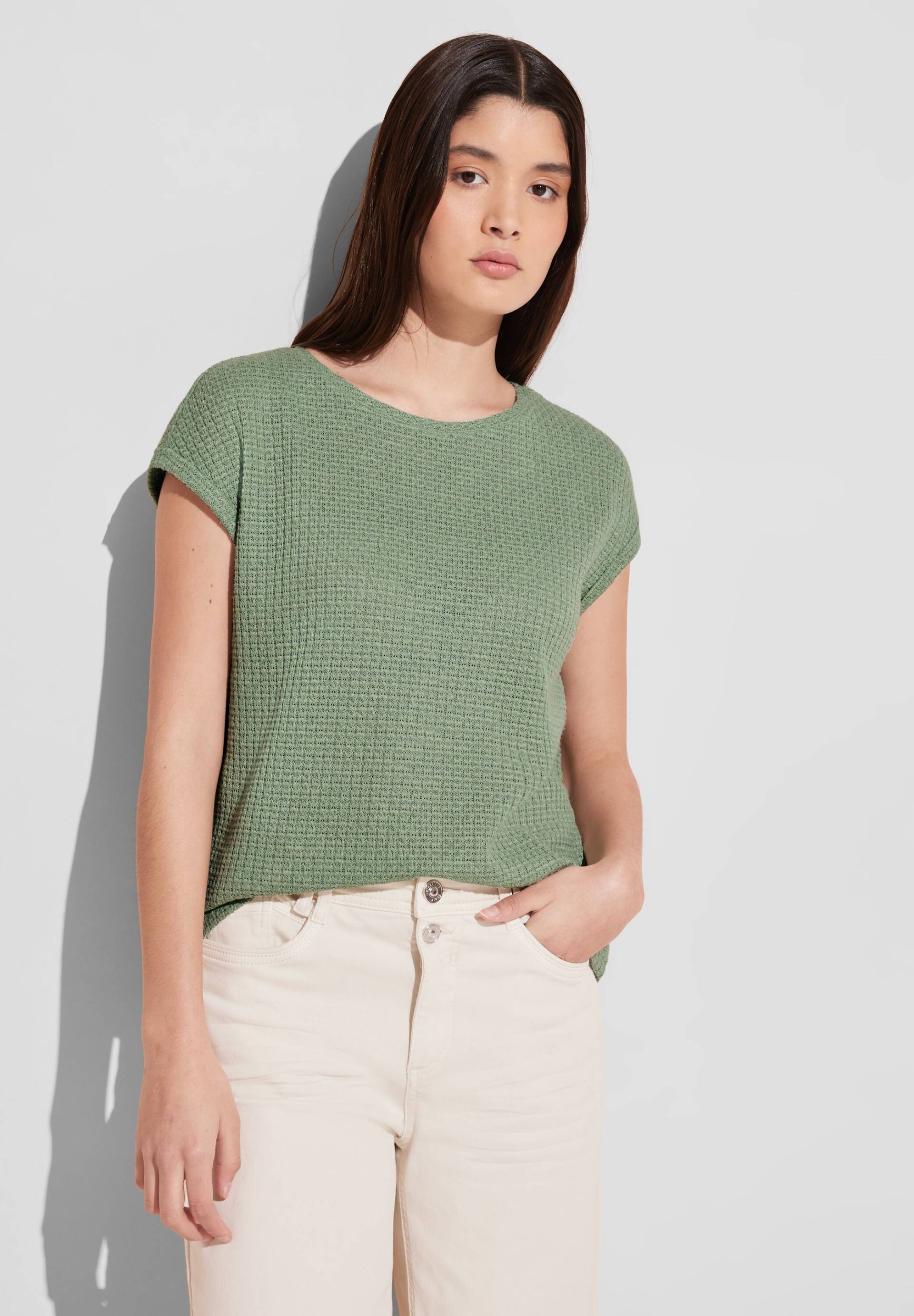 STREET ONE Shirttop, mit Struktur STREET ONE Shirttop, mit Struktur von Street One