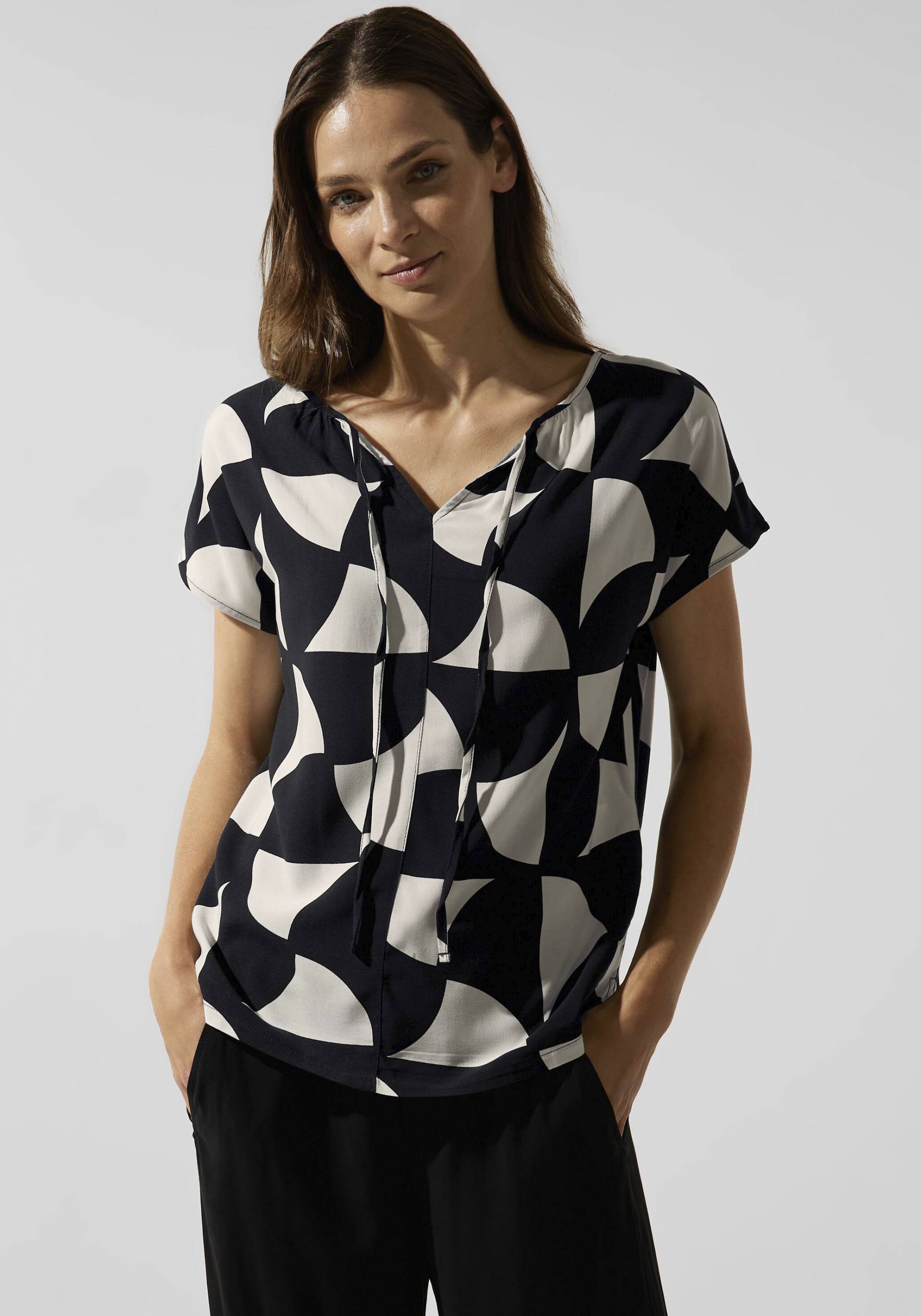 STREET ONE Shirttop, mit angeschnittenem Kurzarm von Street One