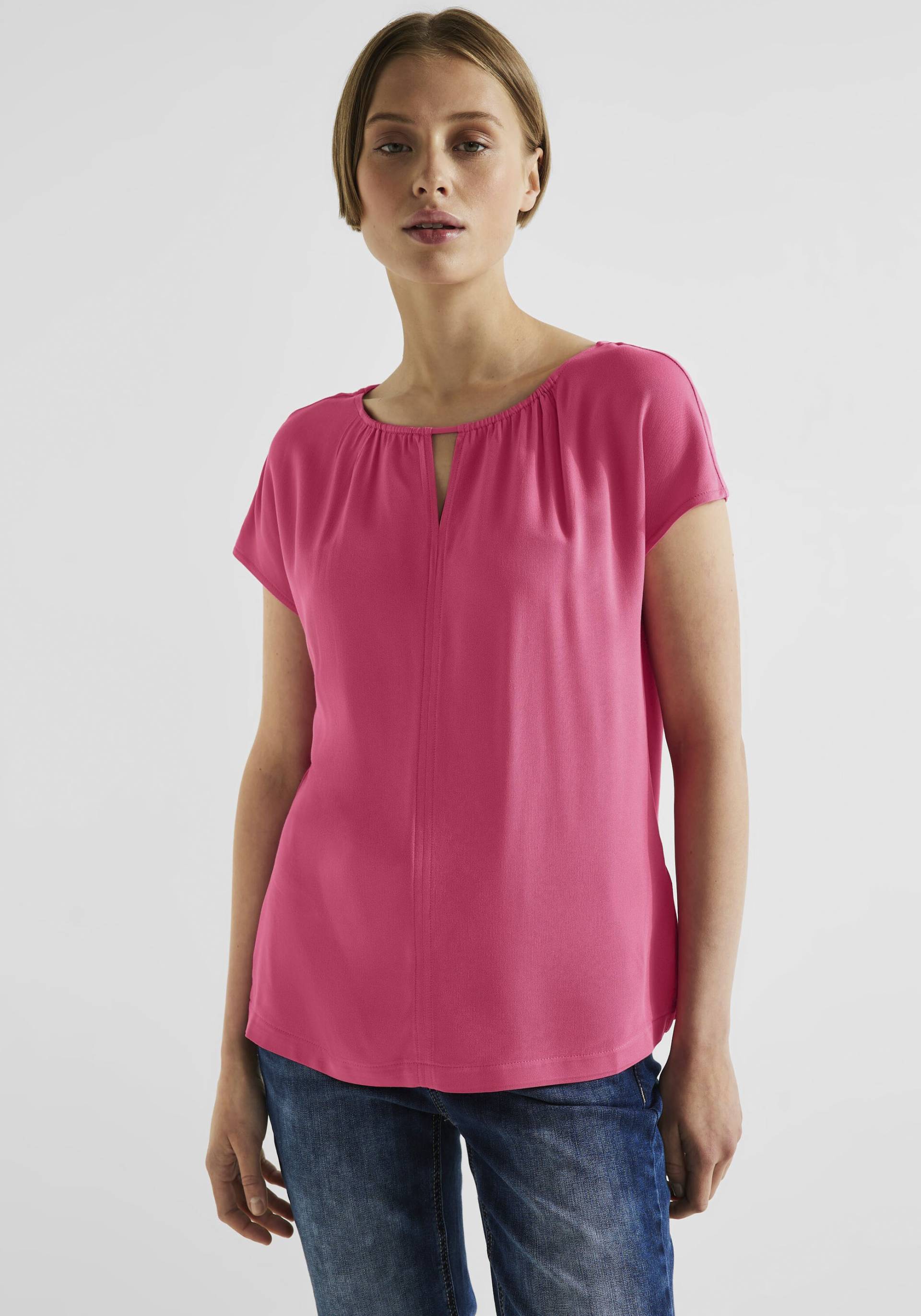 STREET ONE Shirttop, mit seitlichen Schlitzen STREET ONE Shirttop, mit seitlichen Schlitzen von Street One