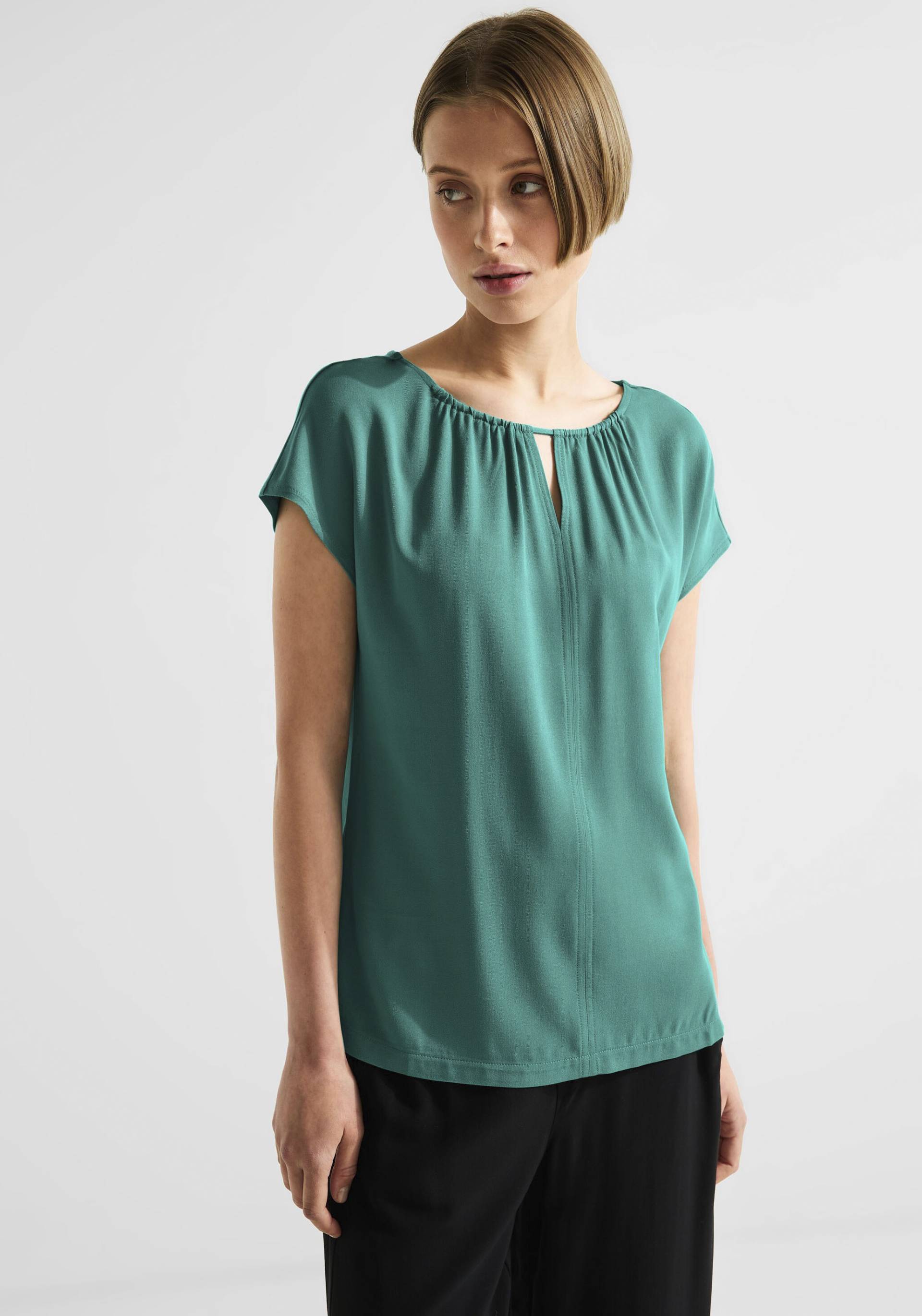 STREET ONE Shirttop, mit seitlichen Schlitzen STREET ONE Shirttop, mit seitlichen Schlitzen von Street One
