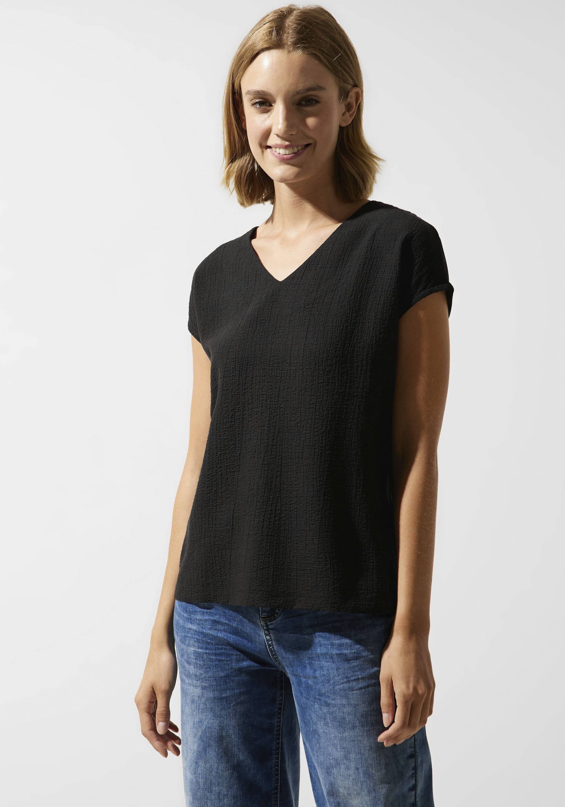 STREET ONE Shirttop, mit strukturiertem Vorderteil STREET ONE Shirttop, mit strukturiertem Vorderteil von Street One