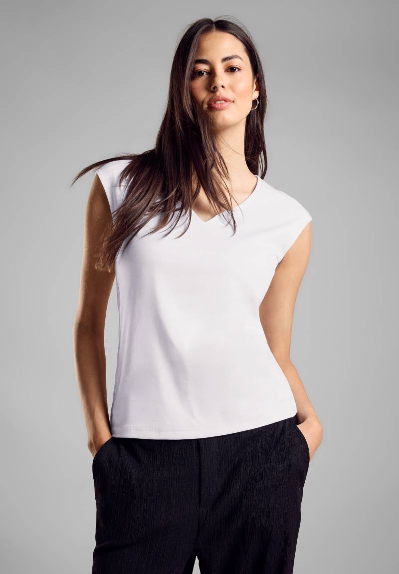 STREET ONE Shirttop »ADA«, mit verspieltem Herzausschnitt von Street One