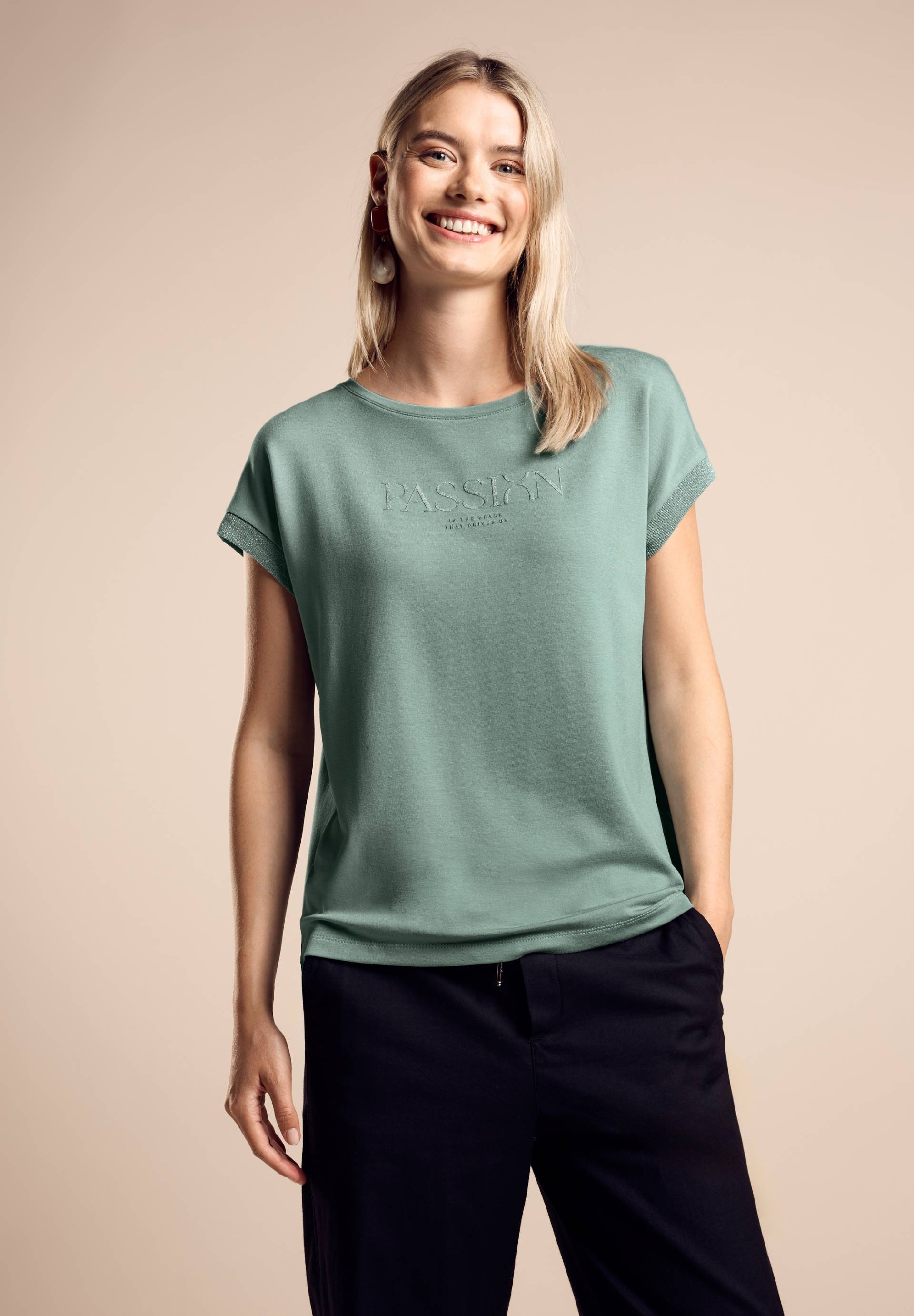 STREET ONE Shirttop »LTD QR«, mit Schriftzug STREET ONE Shirttop »LTD QR«, mit Schriftzug von Street One