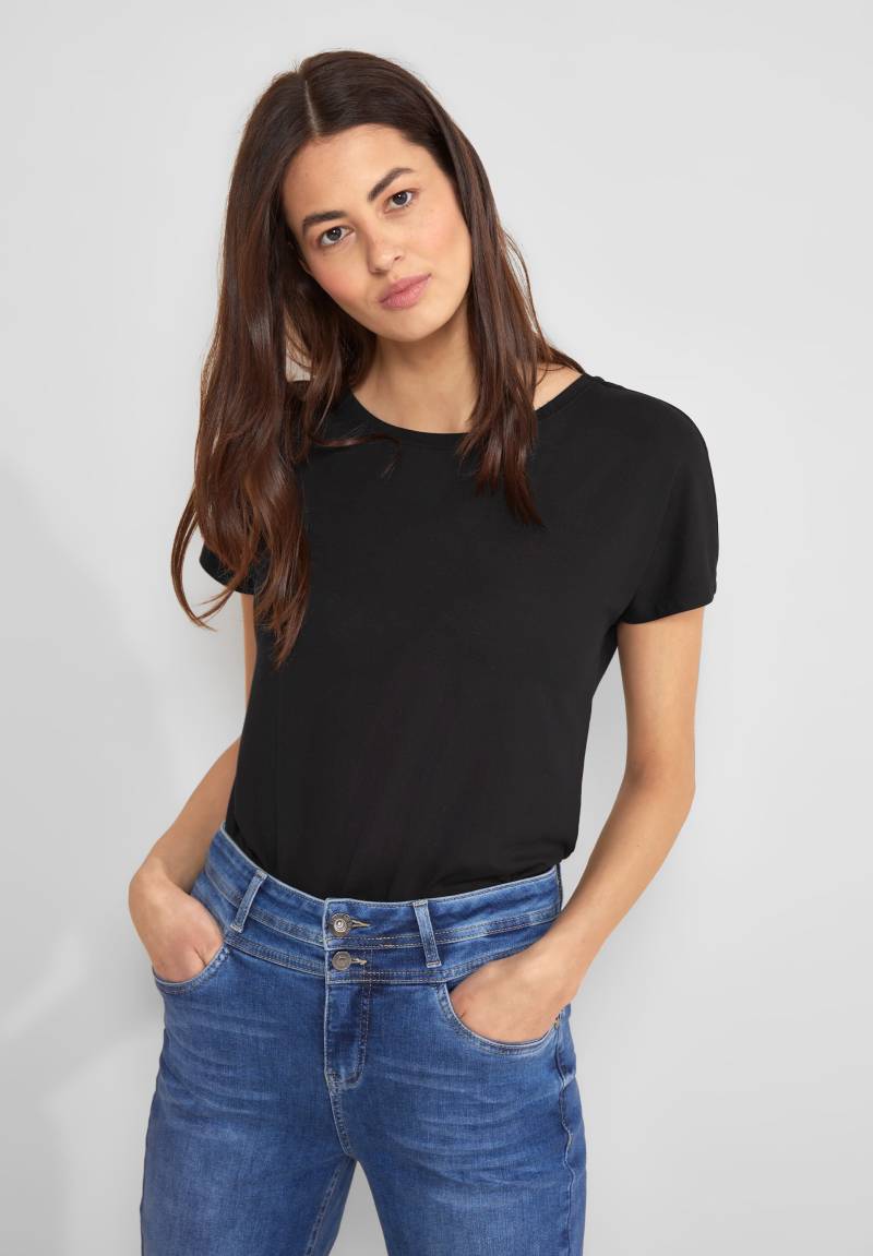 STREET ONE Shirttop, in Unifarbe von Street One