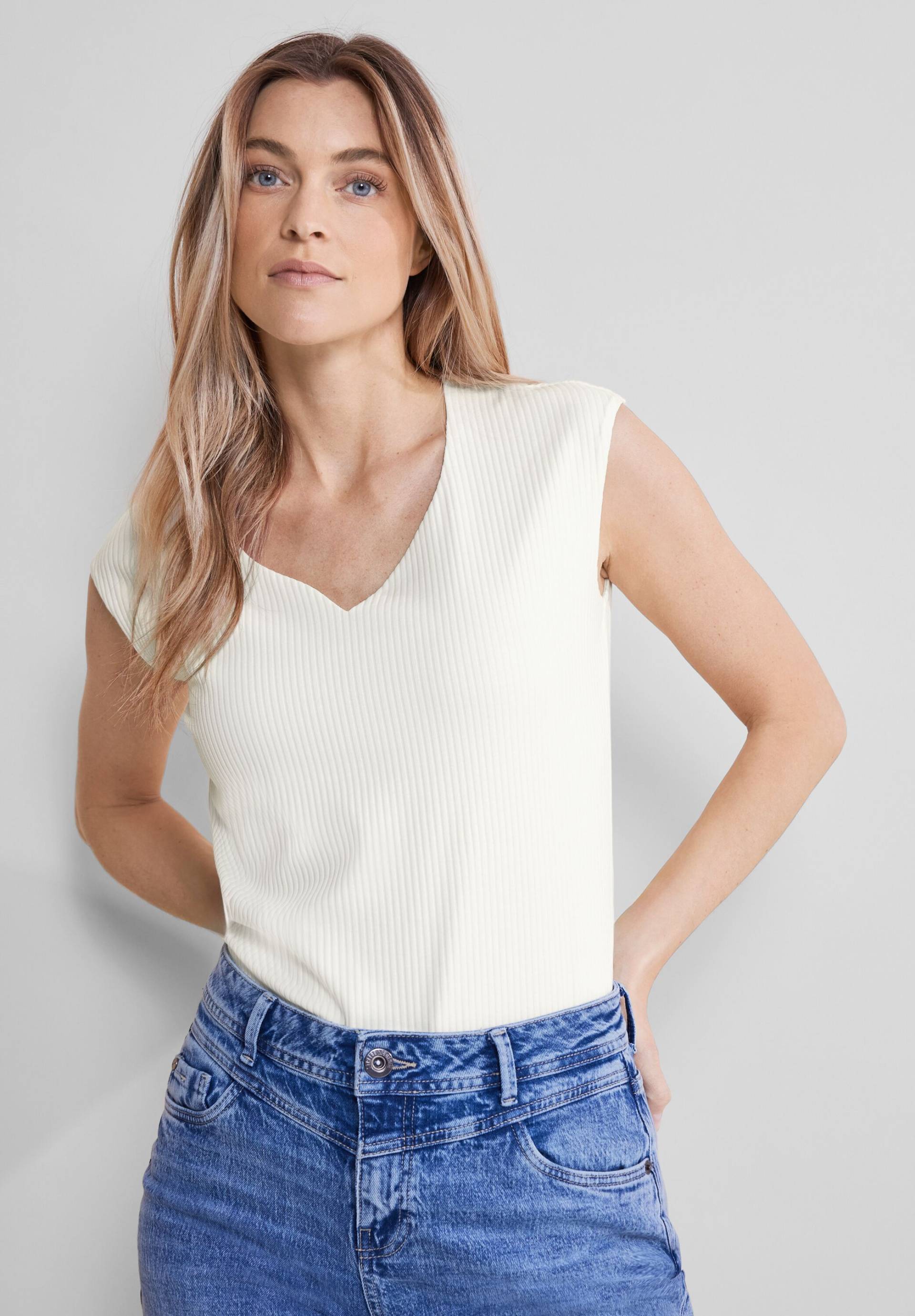 STREET ONE Shirttop, mit Rippstruktur von Street One