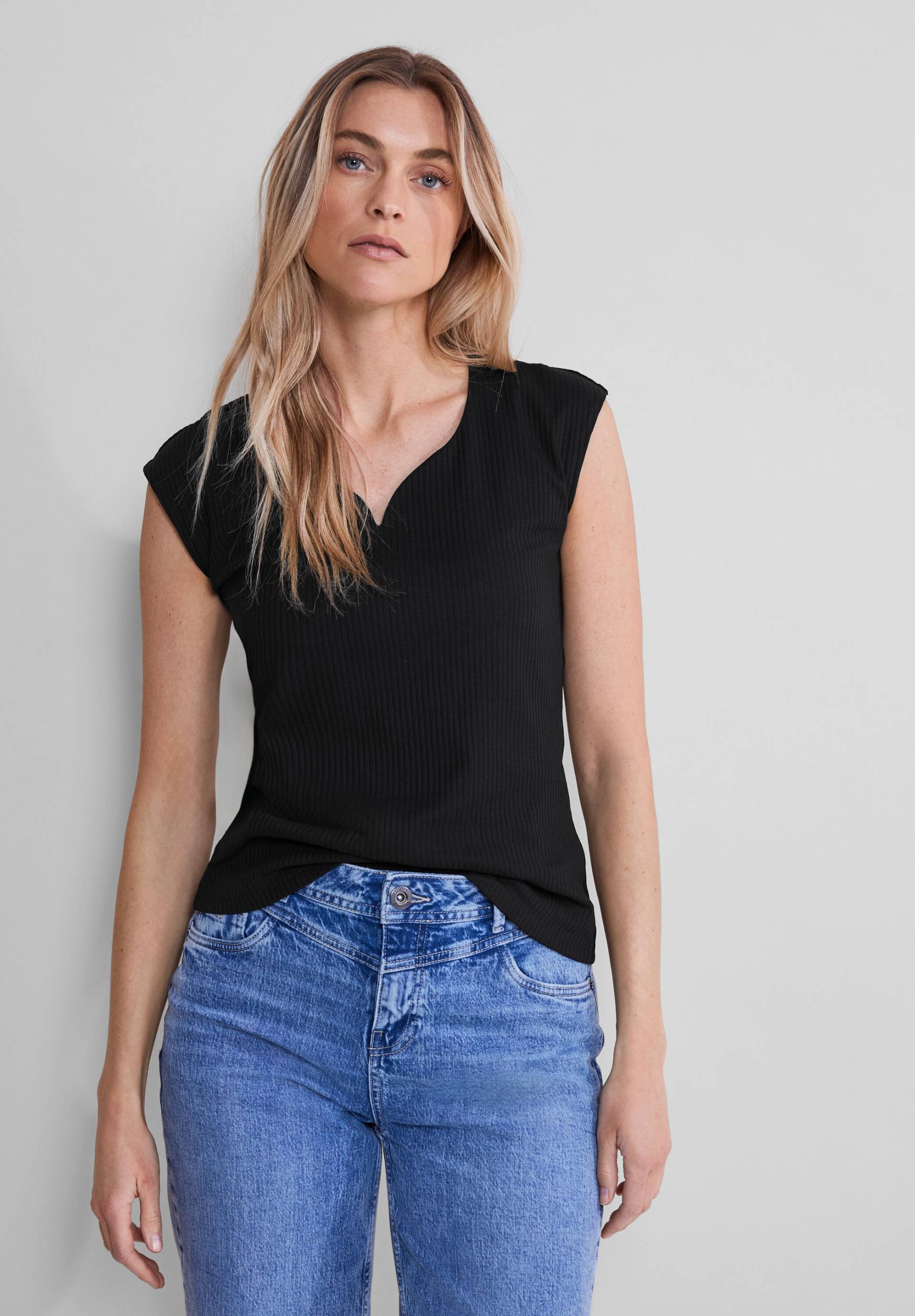 STREET ONE Shirttop, mit Rippstruktur von Street One