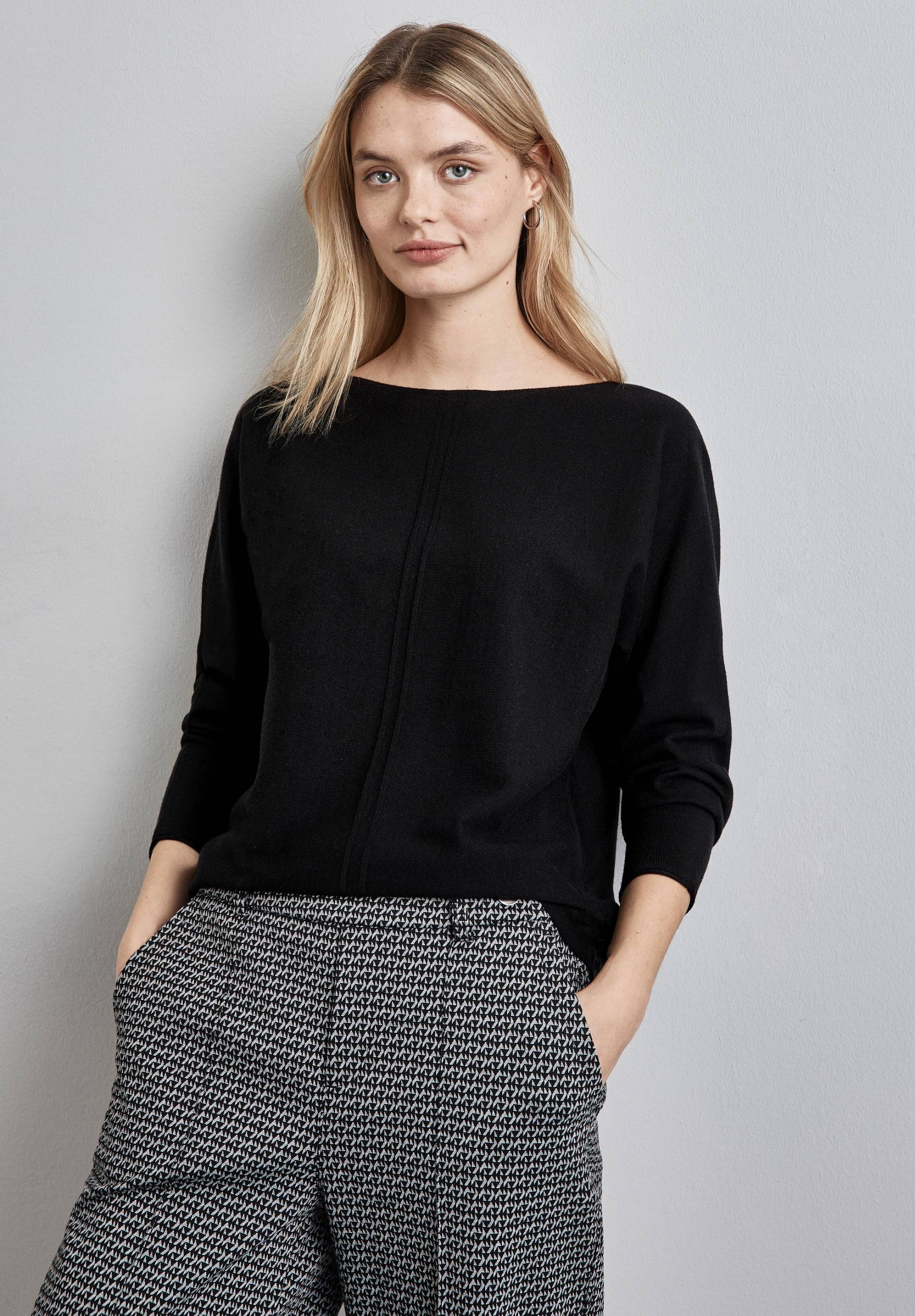 STREET ONE Strickpullover, im Dolman-Stil, mit U-Boot-Ausschnitt von Street One