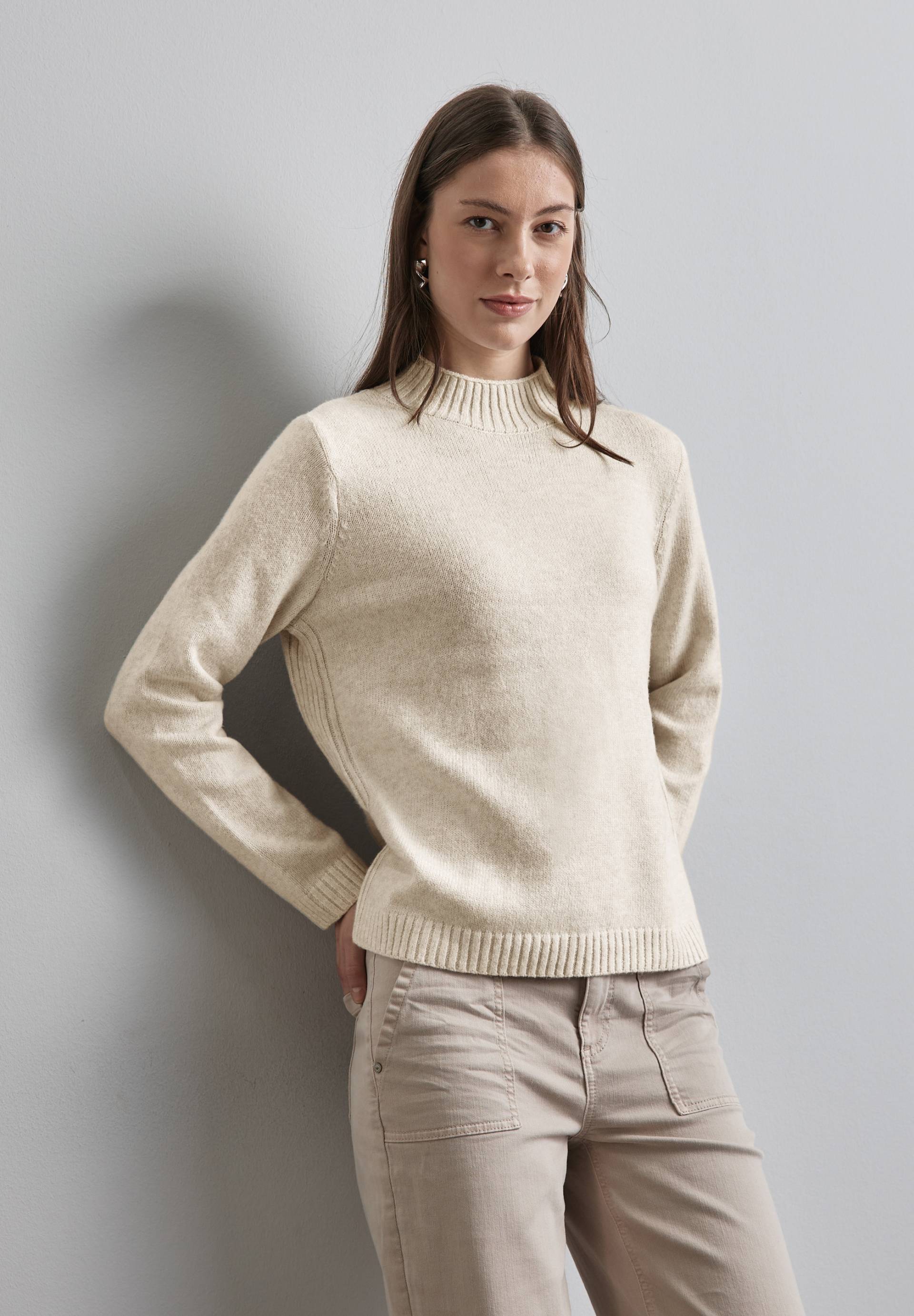 STREET ONE Strickpullover, mit Rippbündchen STREET ONE Strickpullover, mit Rippbündchen von Street One