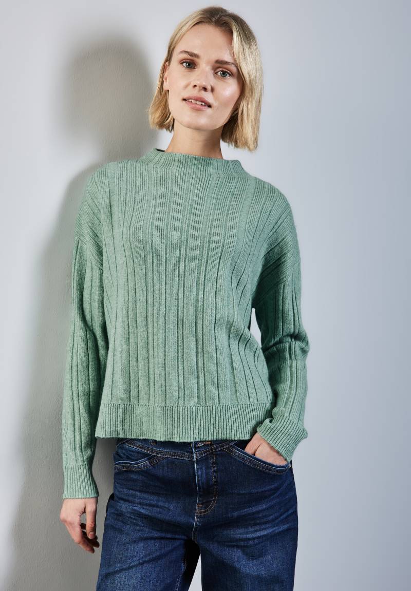 STREET ONE Strickpullover, mit Rippstruktur von Street One