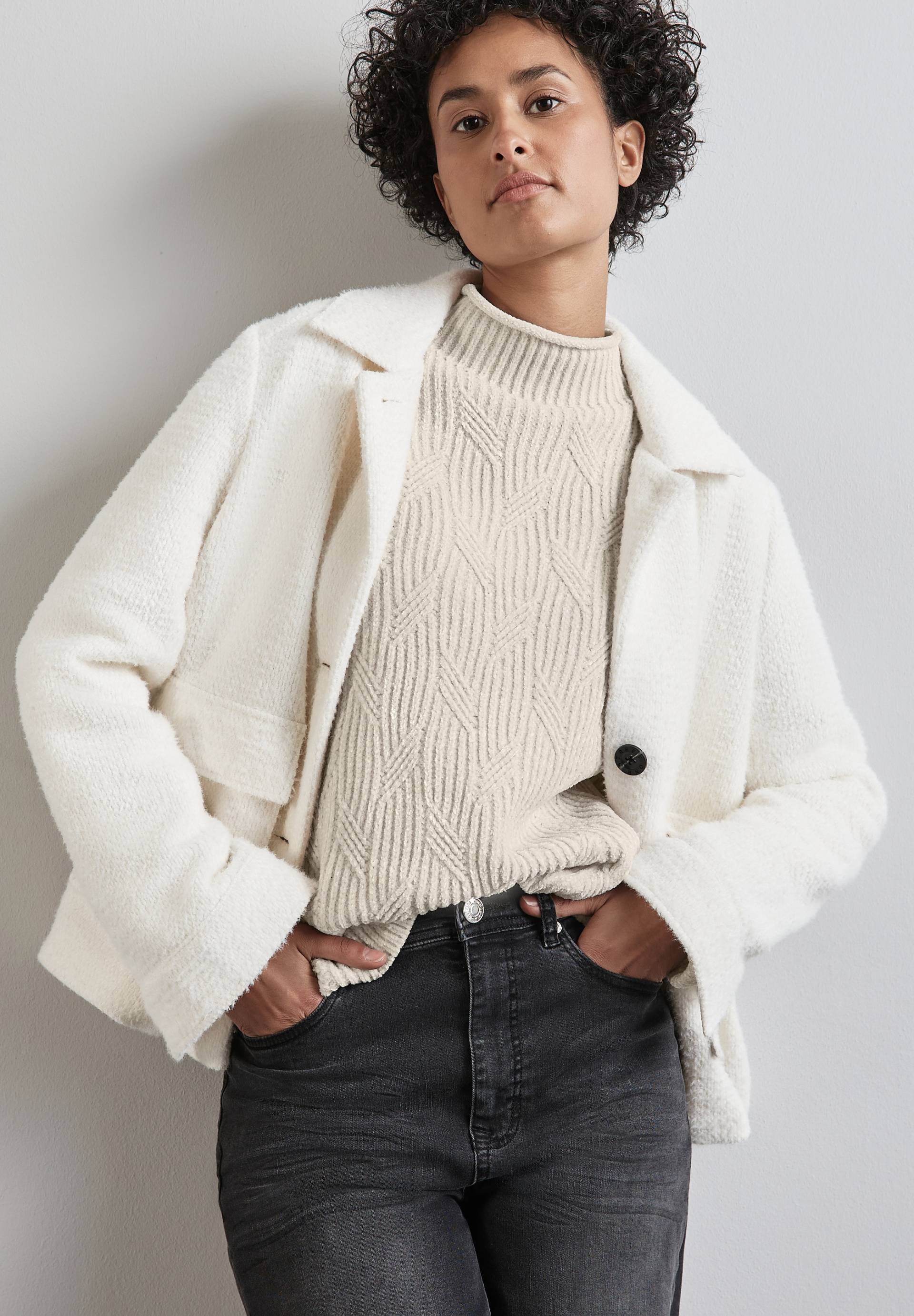 STREET ONE Strickpullover, mit Struktur Muster STREET ONE Strickpullover, mit Struktur Muster von Street One