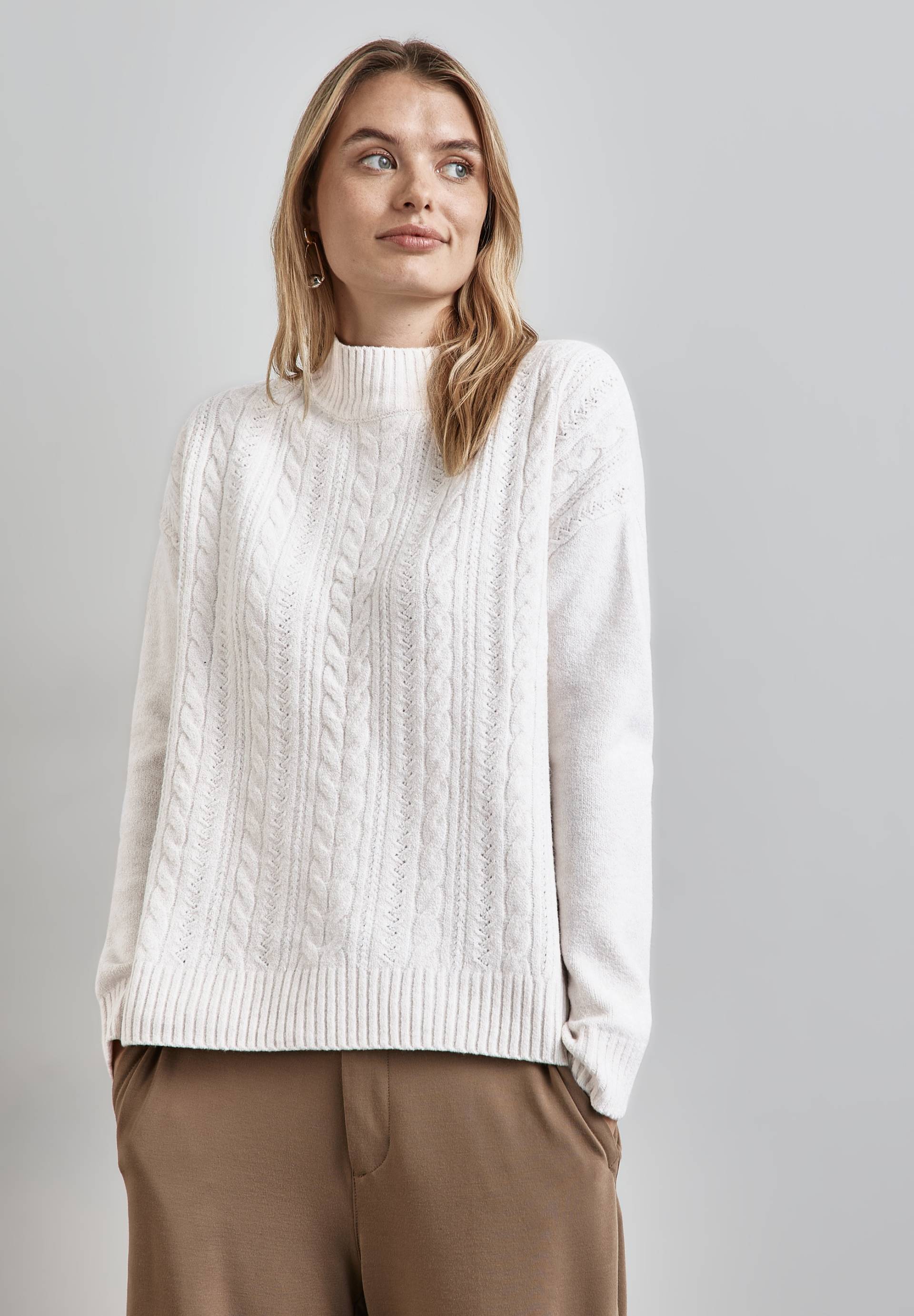 STREET ONE Strickpullover, mit Zopfmuster STREET ONE Strickpullover, mit Zopfmuster von Street One