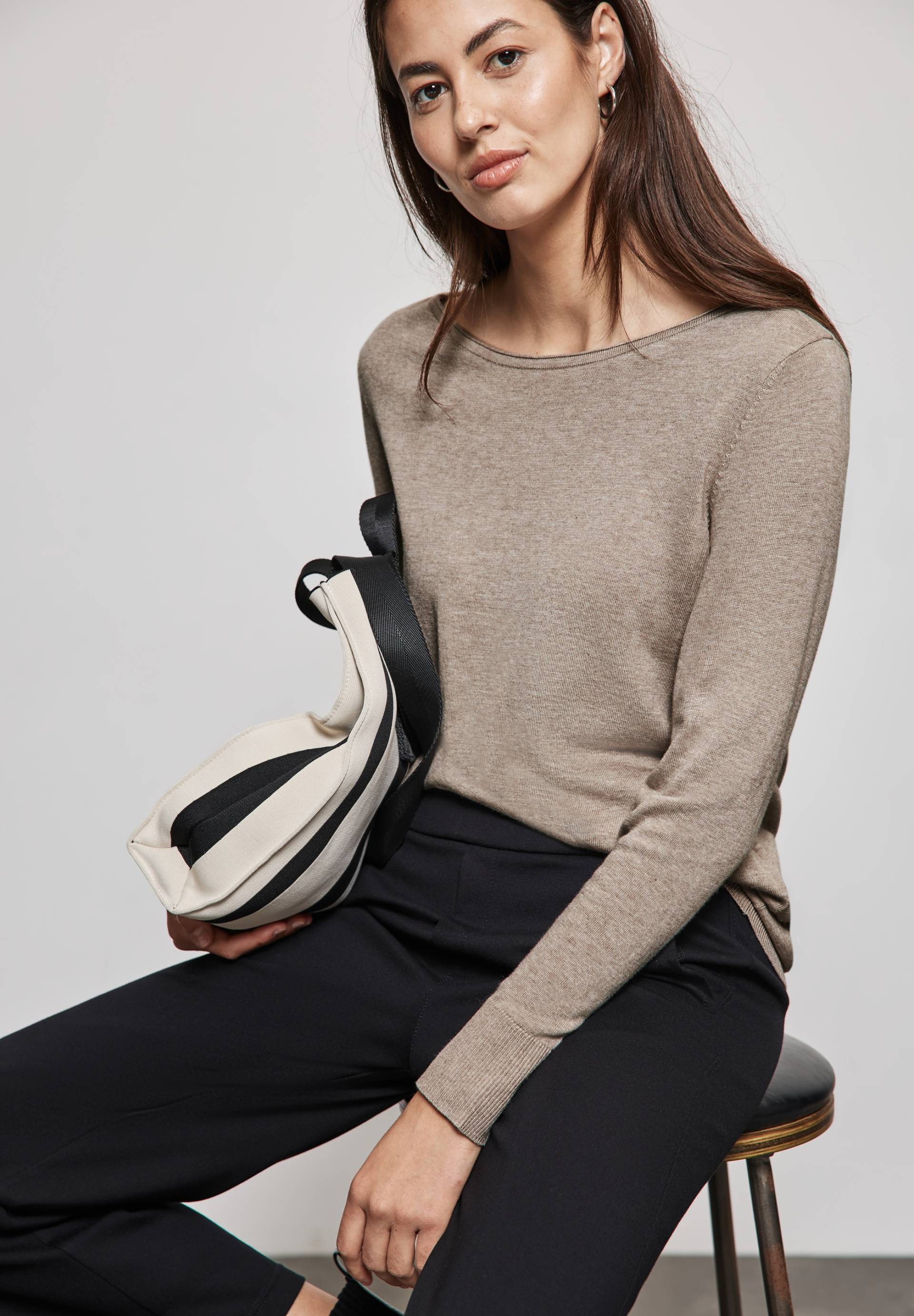 STREET ONE Strickpullover, mit offener Kante STREET ONE Strickpullover, mit offener Kante von Street One