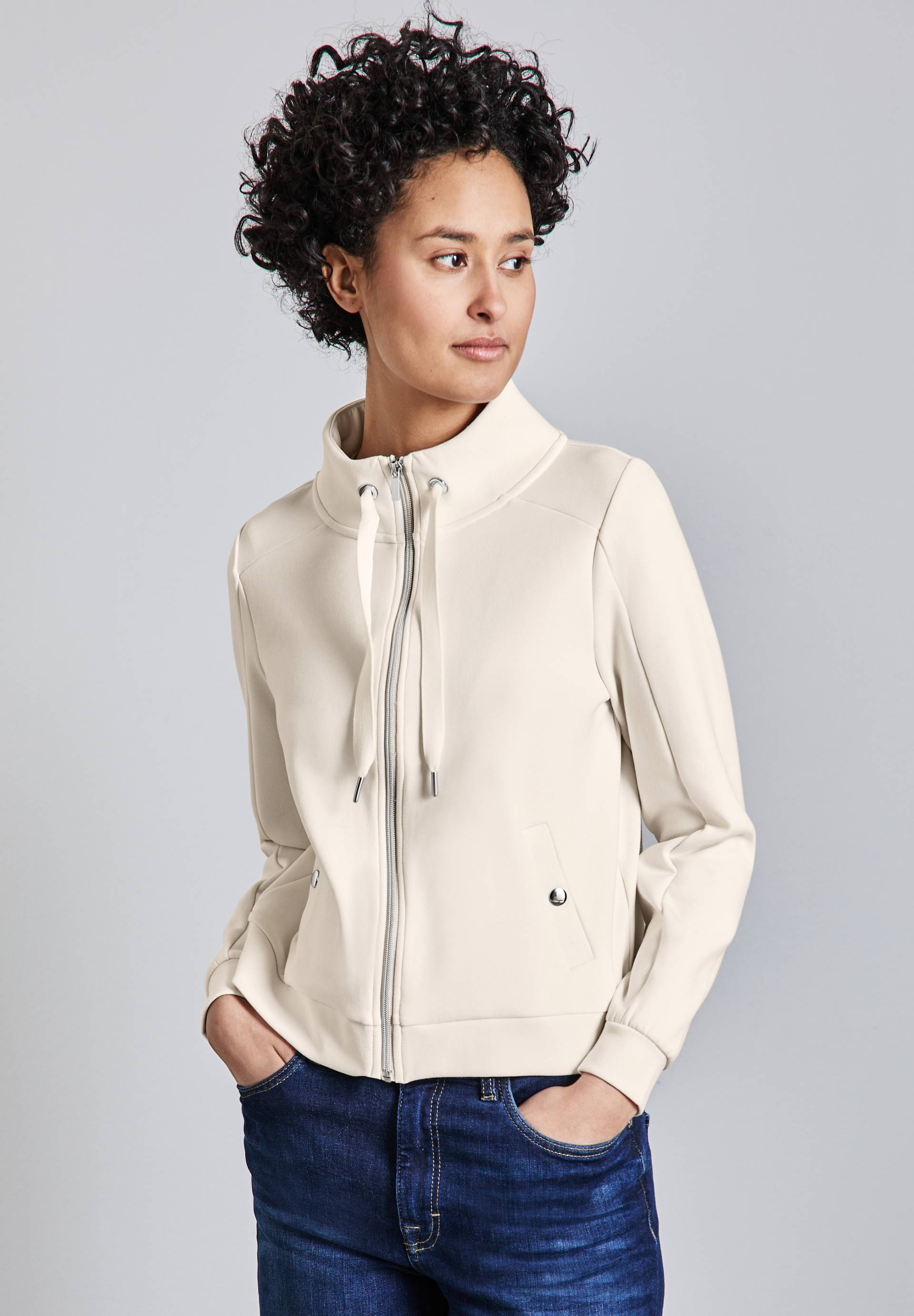 STREET ONE Sweatjacke, mit Tunnelzug STREET ONE Sweatjacke, mit Tunnelzug von Street One