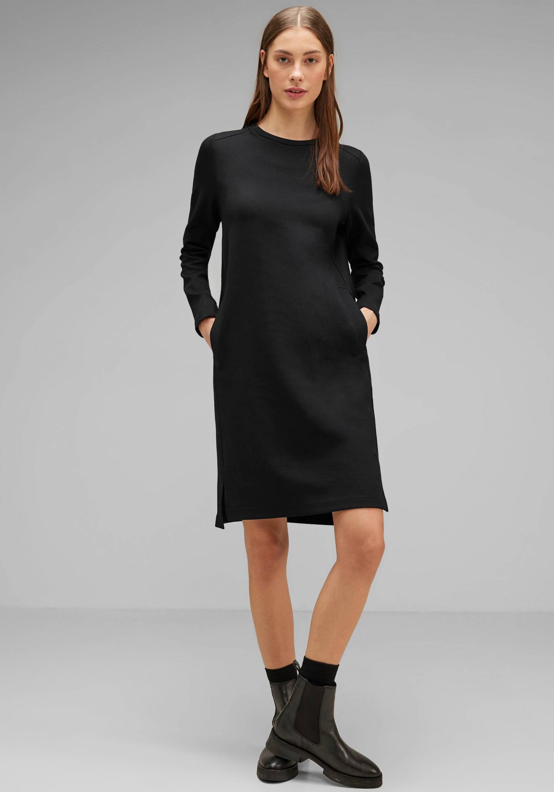 STREET ONE Sweatkleid, mit Seitenschlitzen von Street One