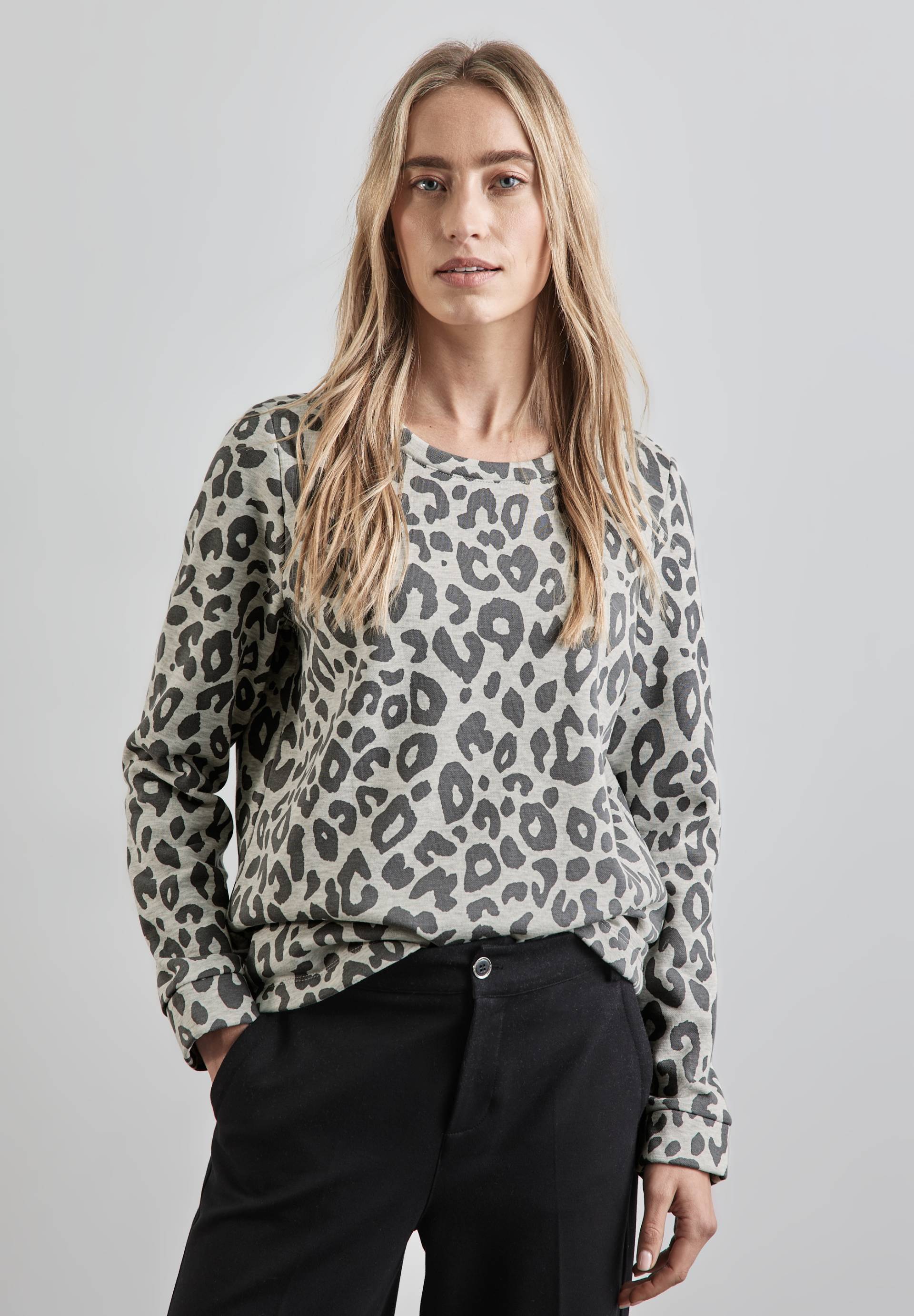 STREET ONE Sweatshirt, mit Leo-Muster STREET ONE Sweatshirt, mit Leo-Muster von Street One
