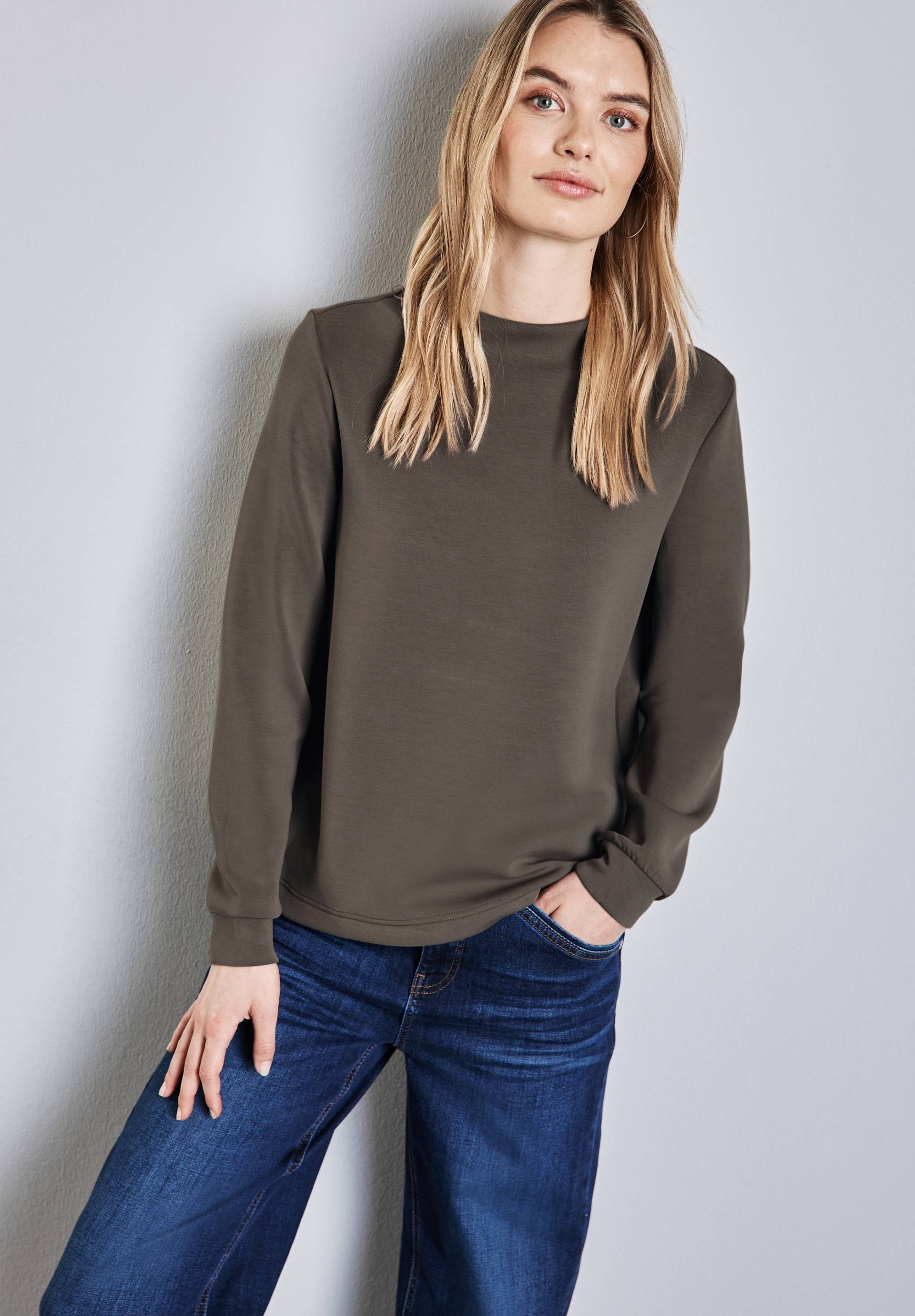 STREET ONE Sweatshirt, mit Rollkragen STREET ONE Sweatshirt, mit Rollkragen von Street One