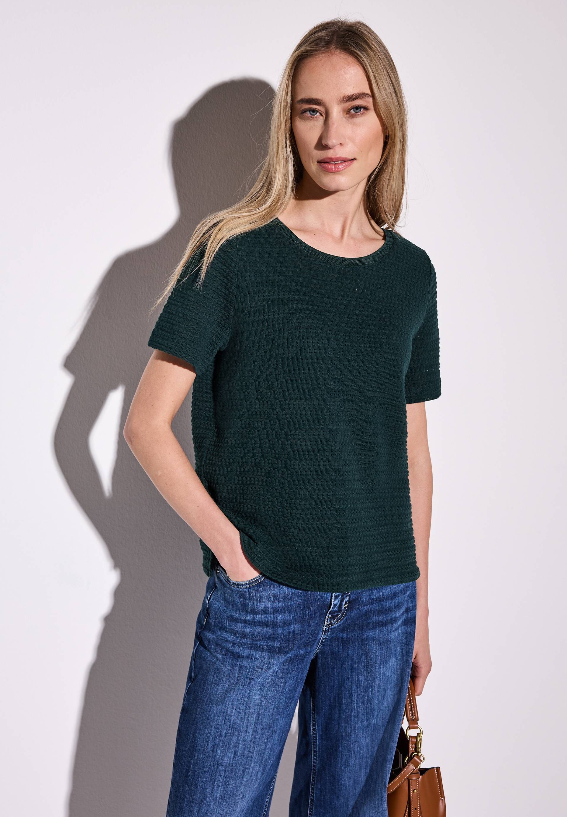 STREET ONE T-Shirt, mit Strukturmuster STREET ONE T-Shirt, mit Strukturmuster von Street One