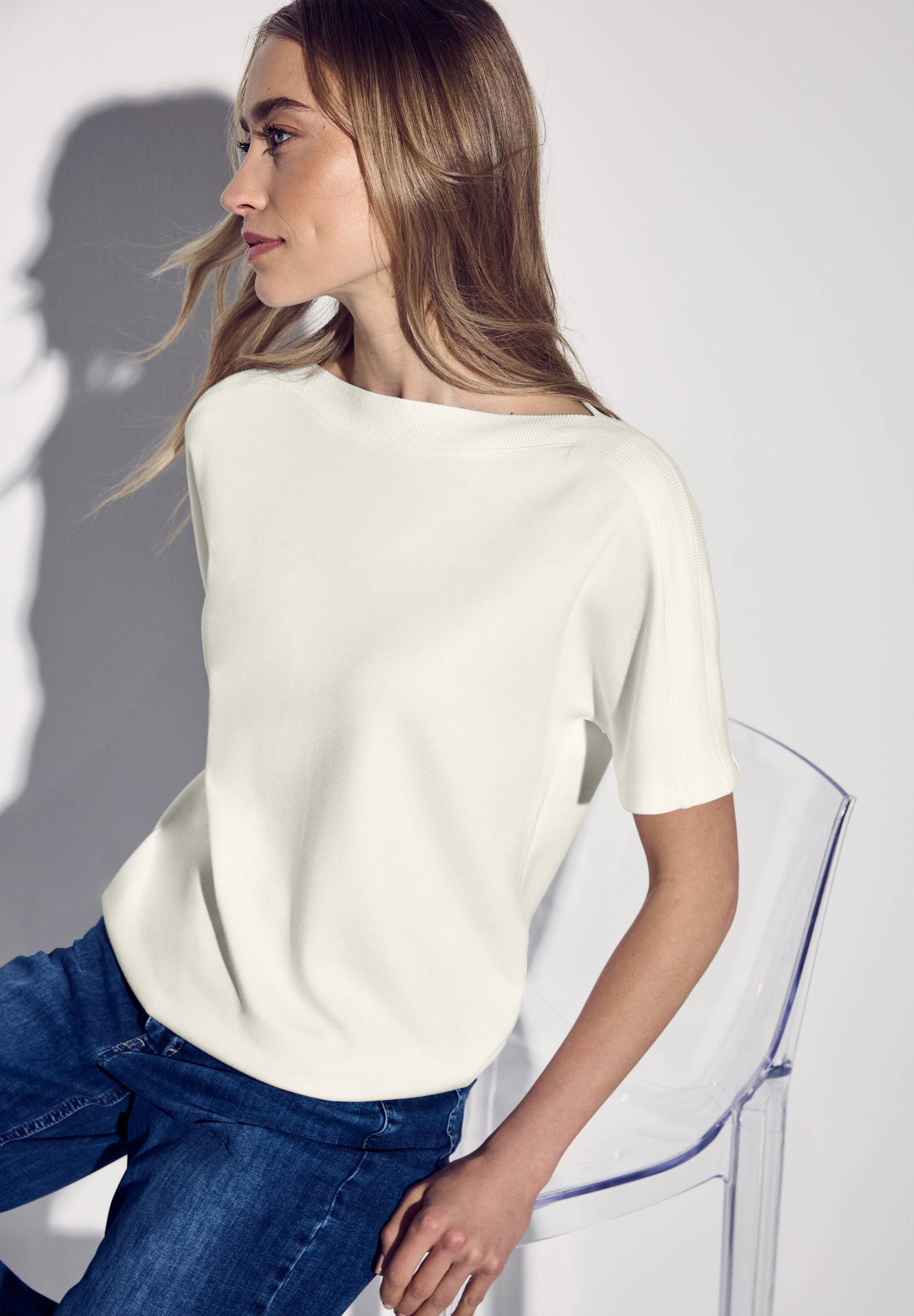 STREET ONE T-Shirt, mit U-Boot-Ausschnitt STREET ONE T-Shirt, mit U-Boot-Ausschnitt von Street One
