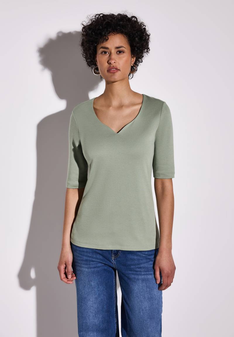 STREET ONE T-Shirt »Ada«, mit Herzausschnitt von Street One