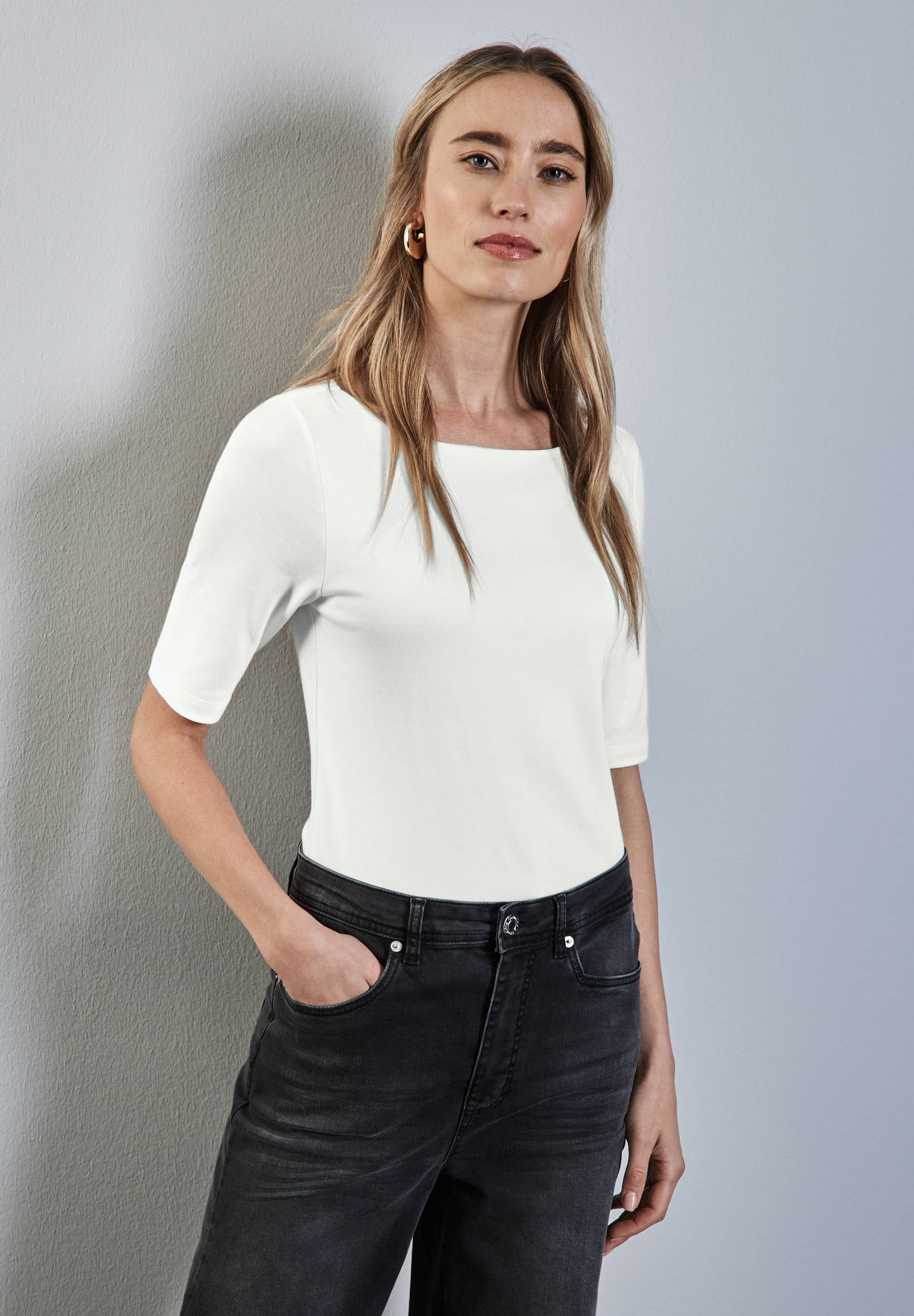 STREET ONE T-Shirt »LANEA«, mit U-Boot Ausschnitt STREET ONE T-Shirt »LANEA«, mit U-Boot Ausschnitt von Street One