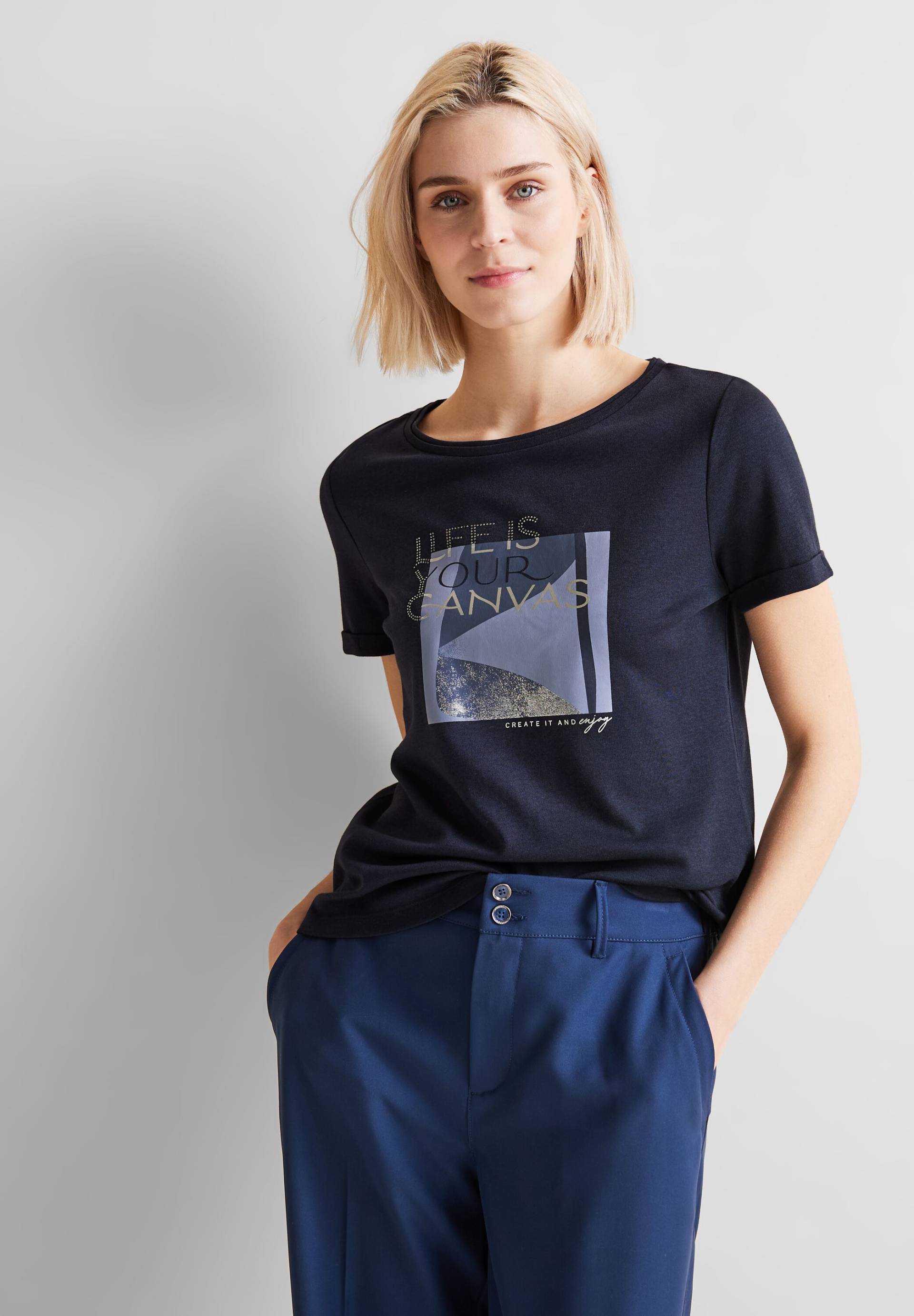 STREET ONE T-Shirt, mit Print auf Brust von Street One