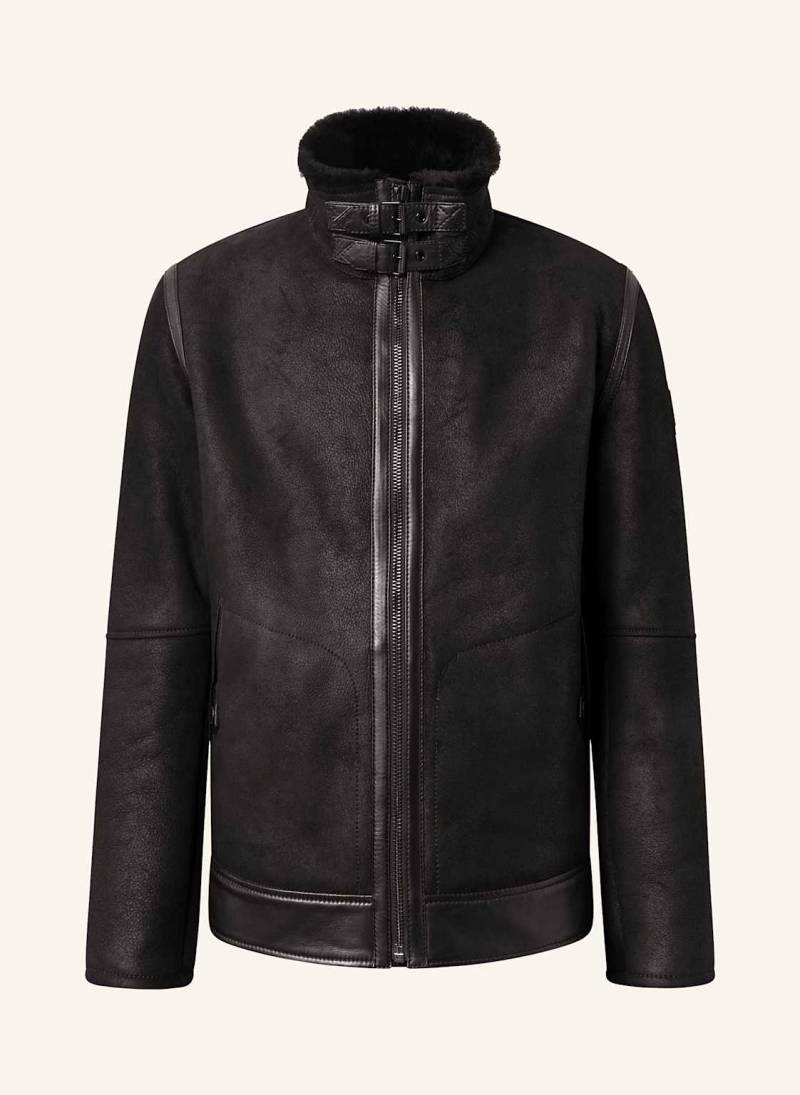 Strellson Lederjacke Shelter schwarz von Strellson