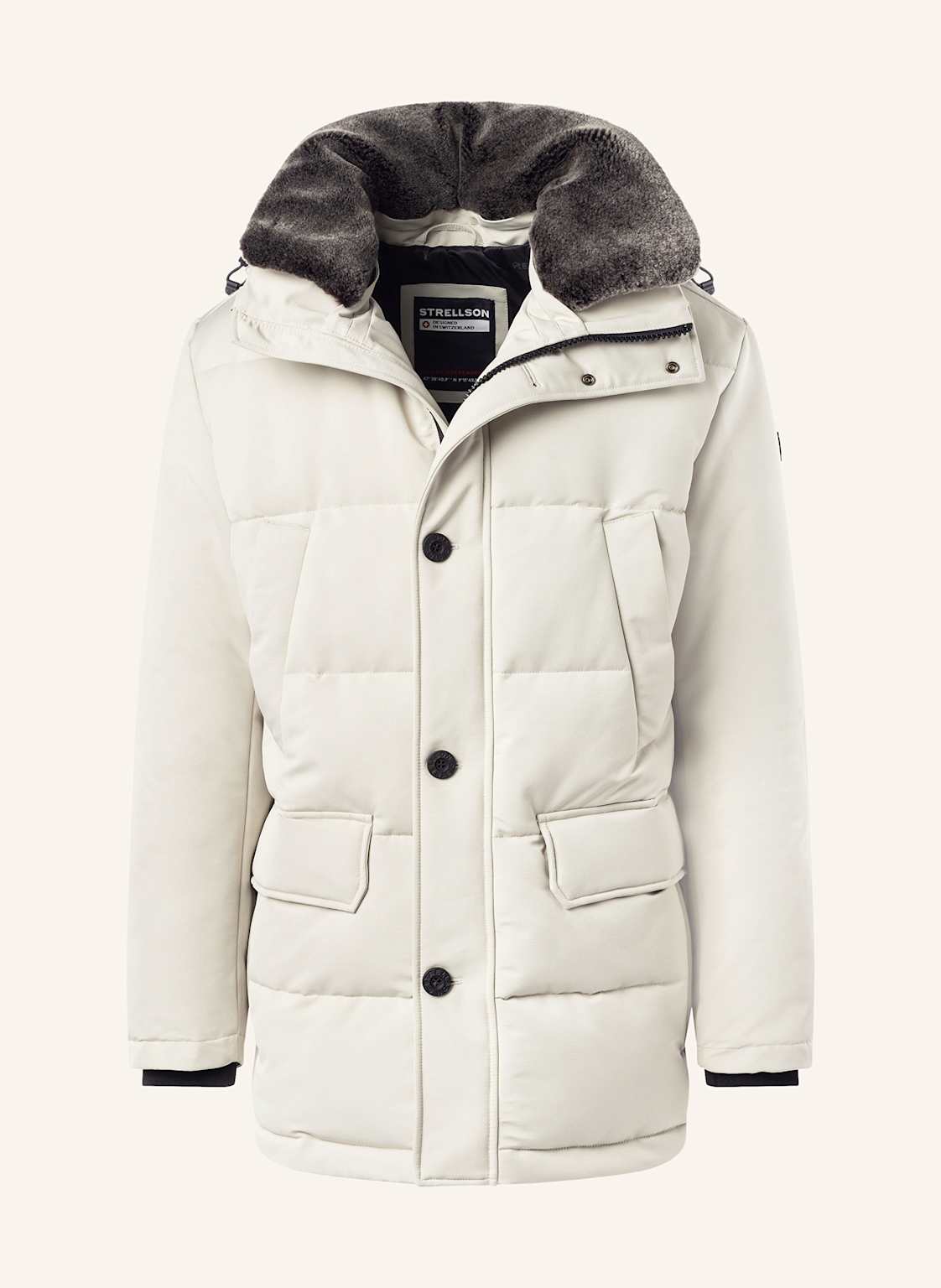 Strellson Parka Plaza 2.0 Mit Kunstpelz weiss Strellson Parka Plaza 2.0 Mit Kunstpelz weiss von Strellson