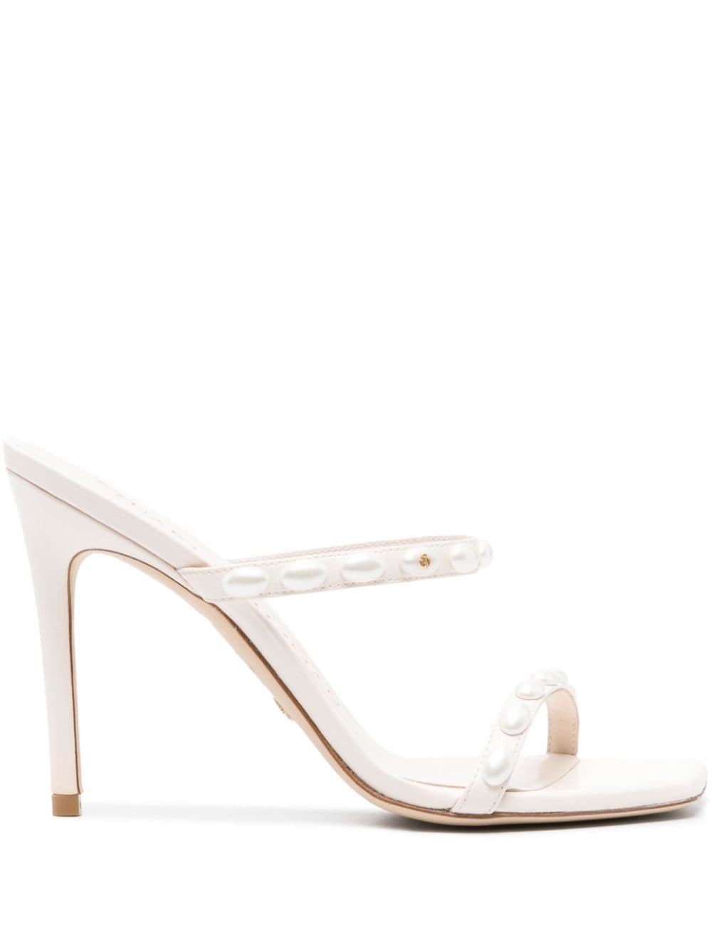 Stuart Weitzman 100mm leather mules - Neutrals von Stuart Weitzman