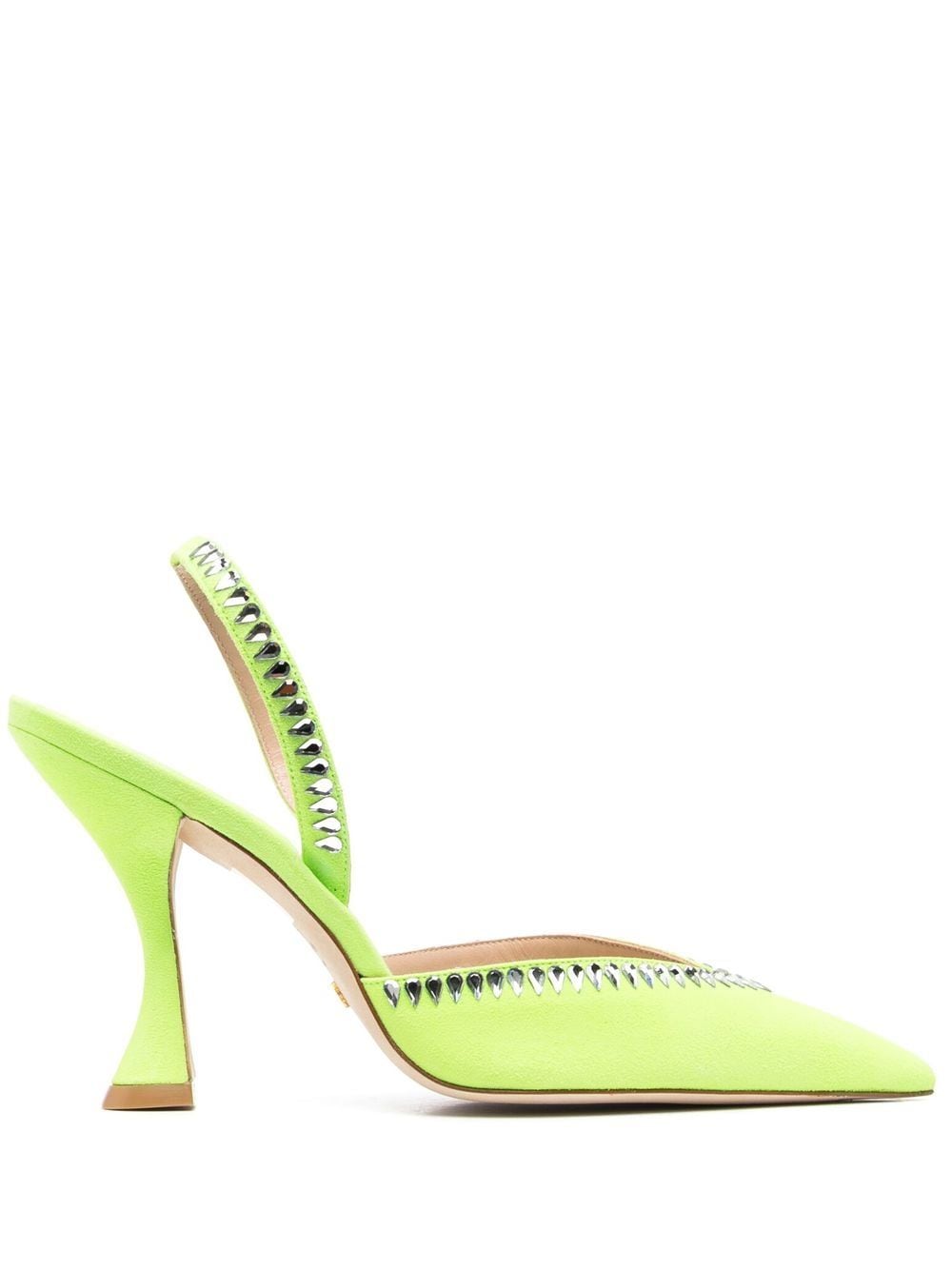 Stuart Weitzman 110mm crystal-embellished pumps - Green von Stuart Weitzman