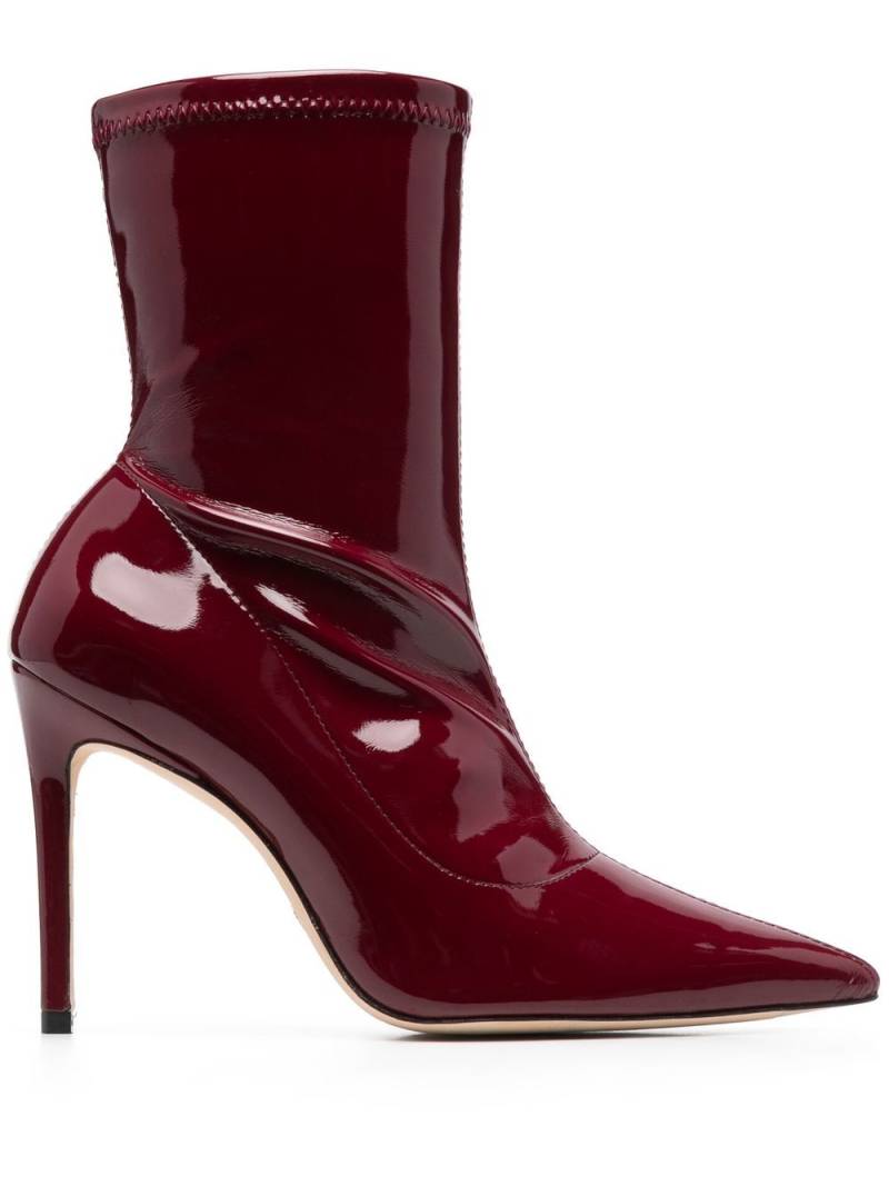 Stuart Weitzman 115mm leather boots - Red von Stuart Weitzman