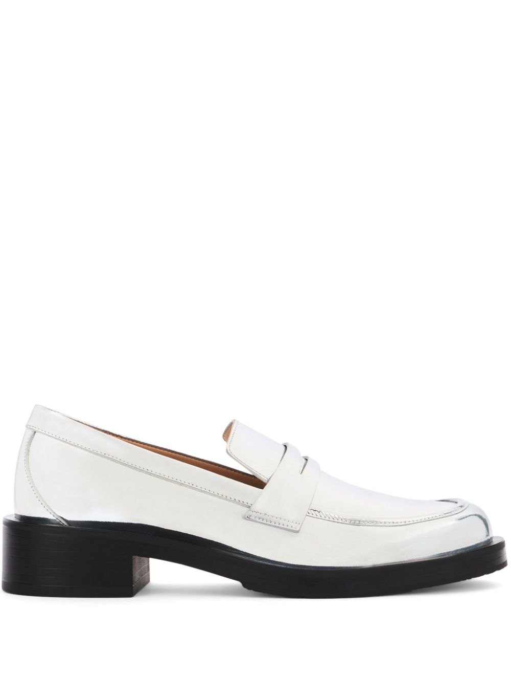 Stuart Weitzman 40mm Palmer Bold loafers - White von Stuart Weitzman