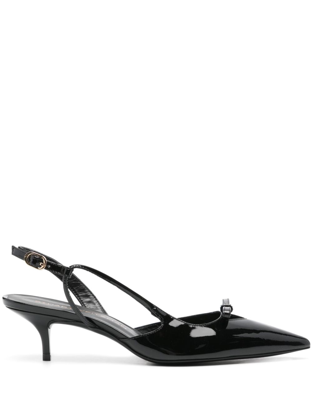 Stuart Weitzman 50mm leather slingback pumps - Black von Stuart Weitzman