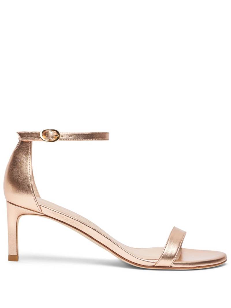 Stuart Weitzman 60mm Nunakedstraight metallic-effect sandals - Gold von Stuart Weitzman