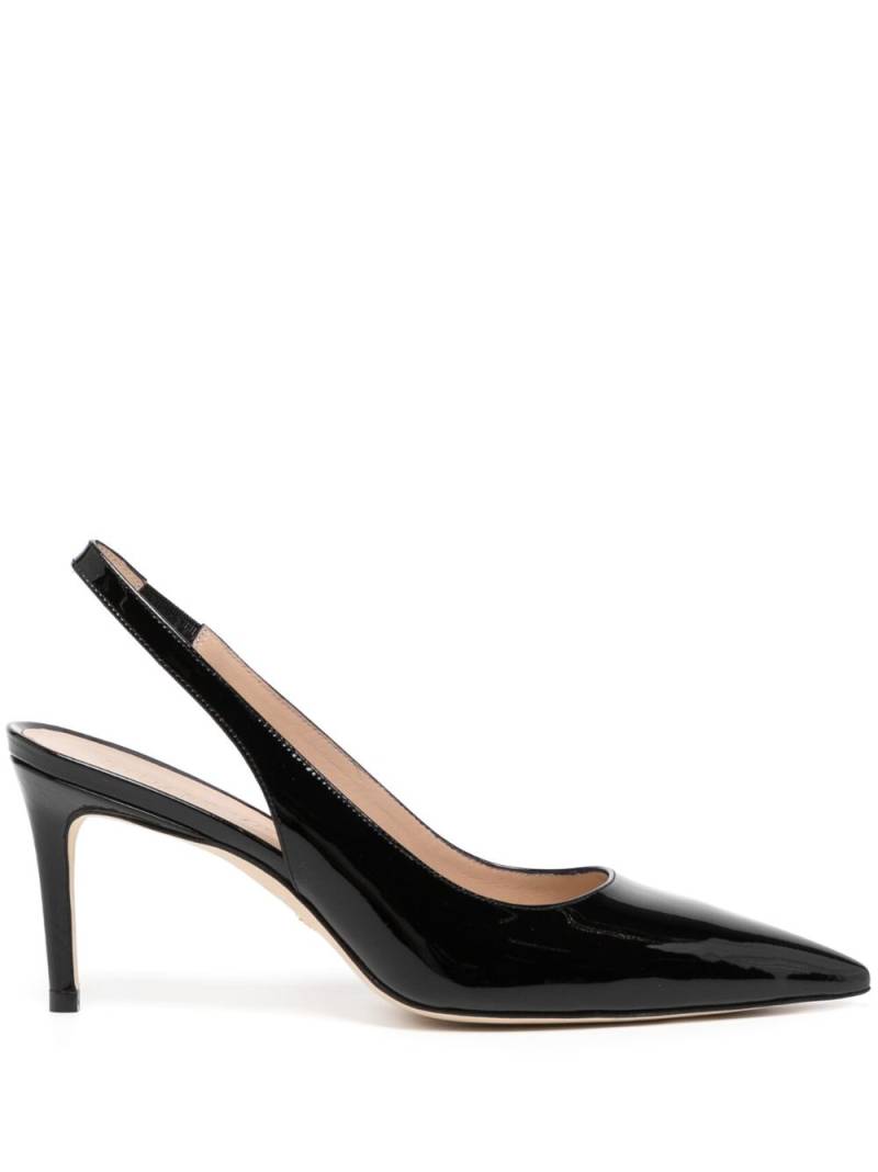 Stuart Weitzman 70mm slingback patent leather pumps - Black von Stuart Weitzman