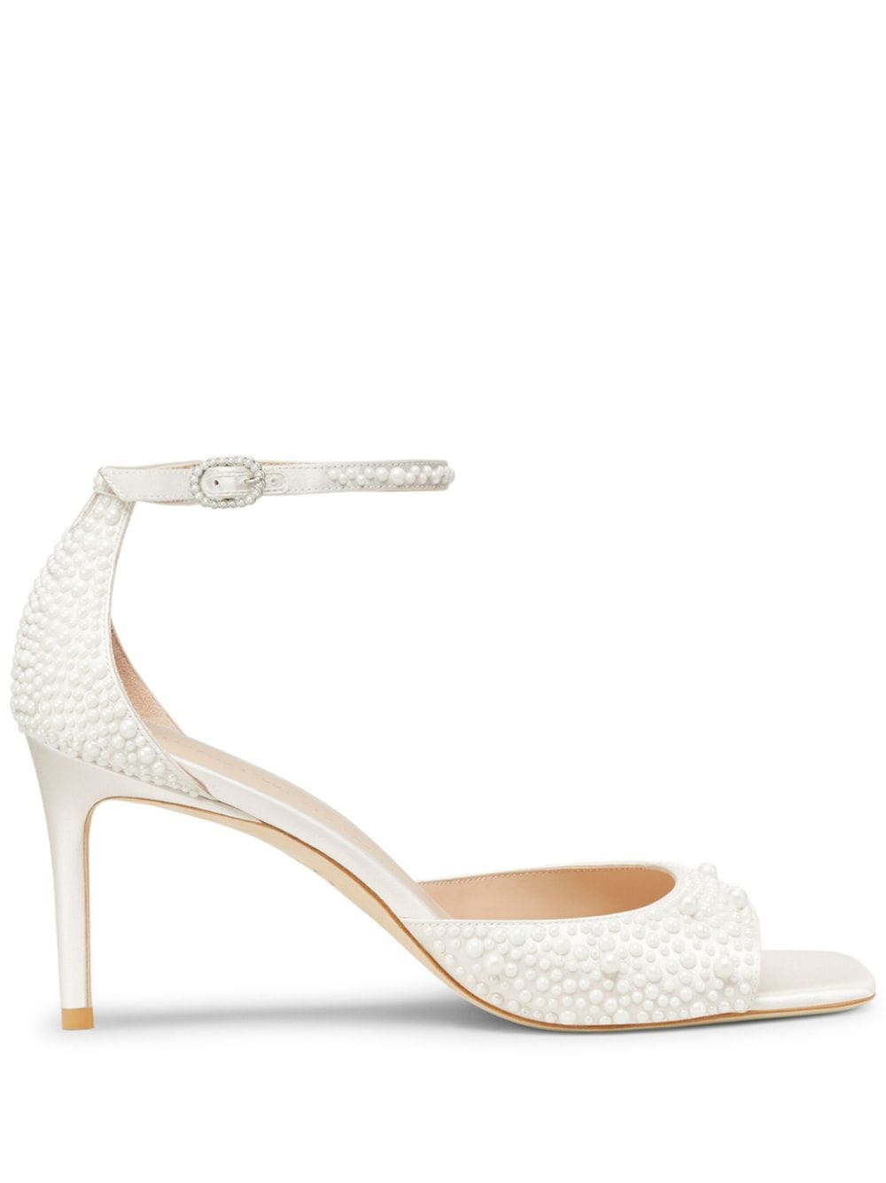 Stuart Weitzman 75mm Bliss Pearls sandals - White von Stuart Weitzman