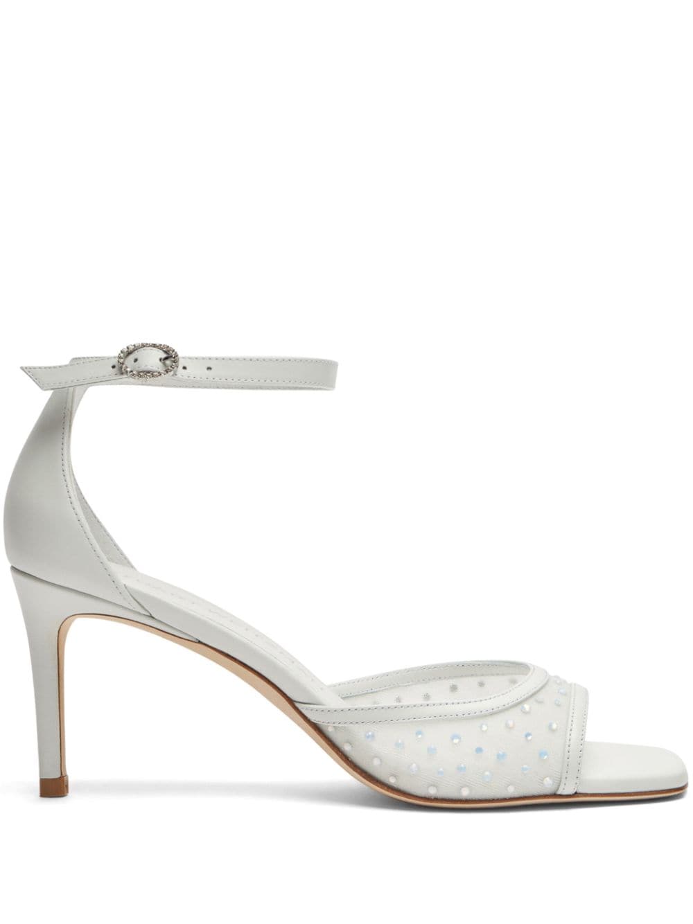 Stuart Weitzman 75mm Nudistia Crystal sandals - White von Stuart Weitzman