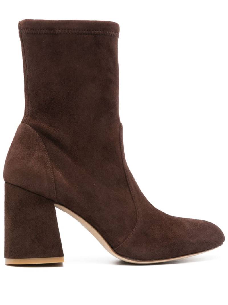 Stuart Weitzman 85mm Flareblock boots - Brown von Stuart Weitzman