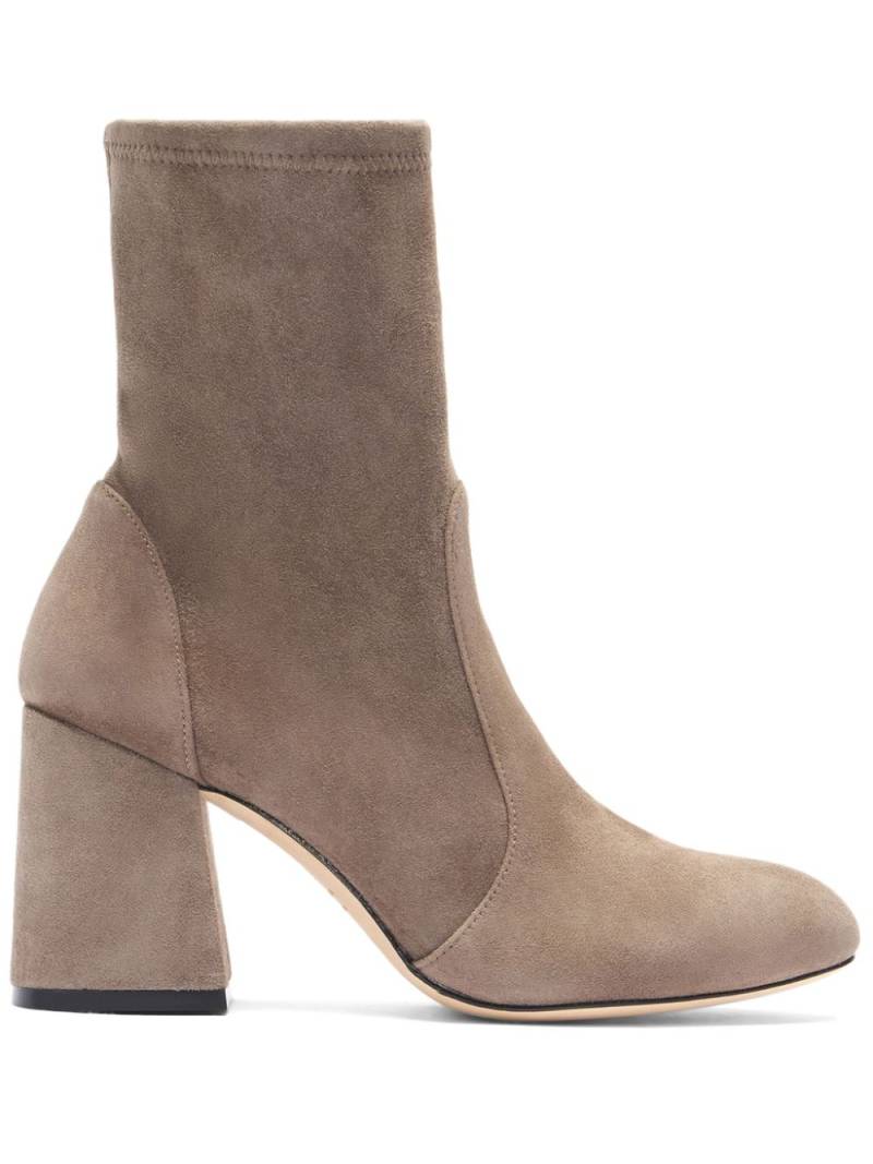 Stuart Weitzman 85mm Flareblock boots - Neutrals von Stuart Weitzman