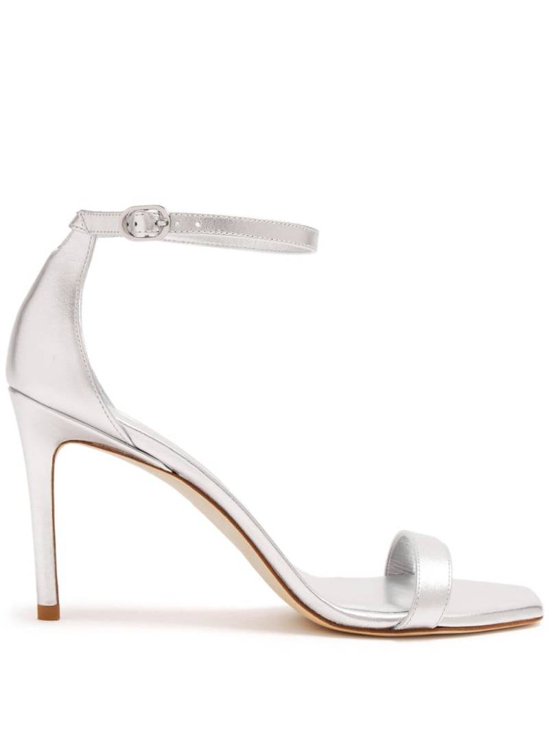 Stuart Weitzman 85mm Nunakedcurve sandals - Silver von Stuart Weitzman