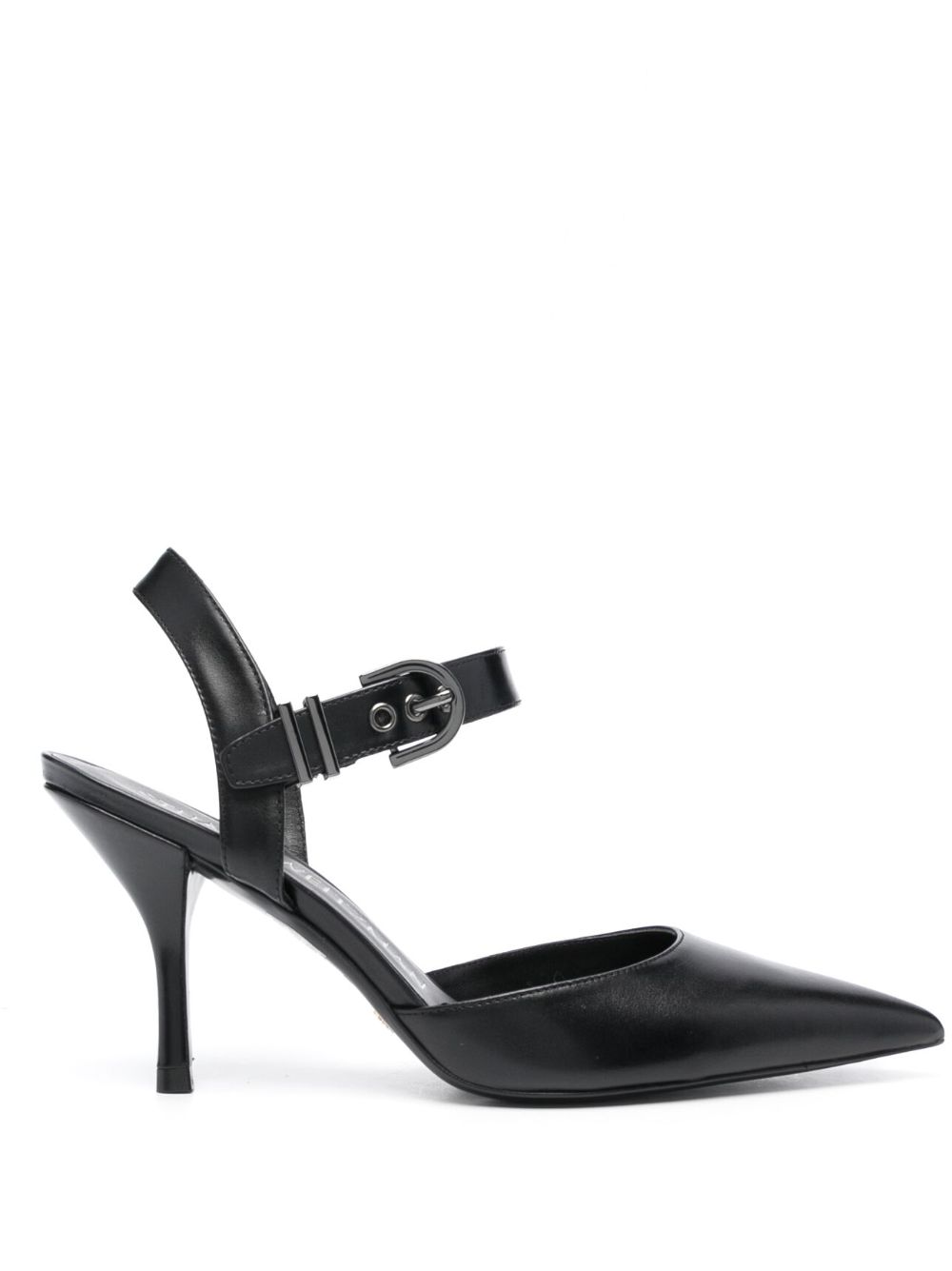 Stuart Weitzman 85mm pointed-toe leather pumps - Black von Stuart Weitzman