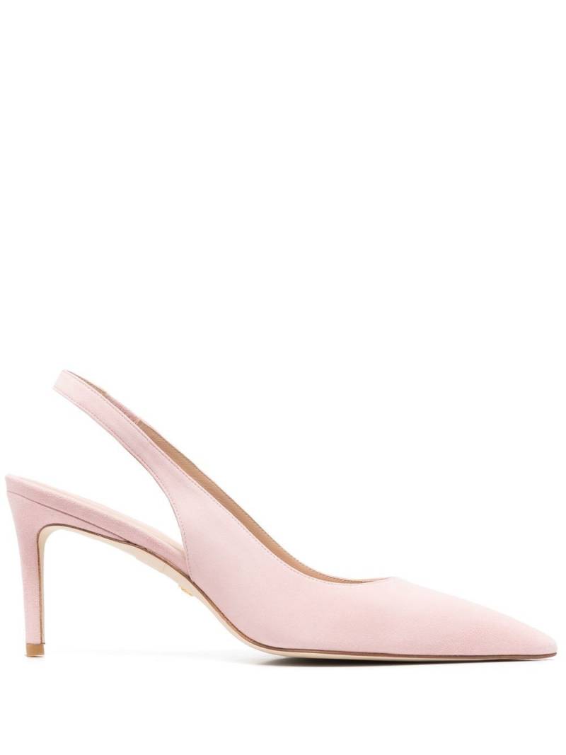 Stuart Weitzman 90mm suede sling-back pumps - Pink von Stuart Weitzman