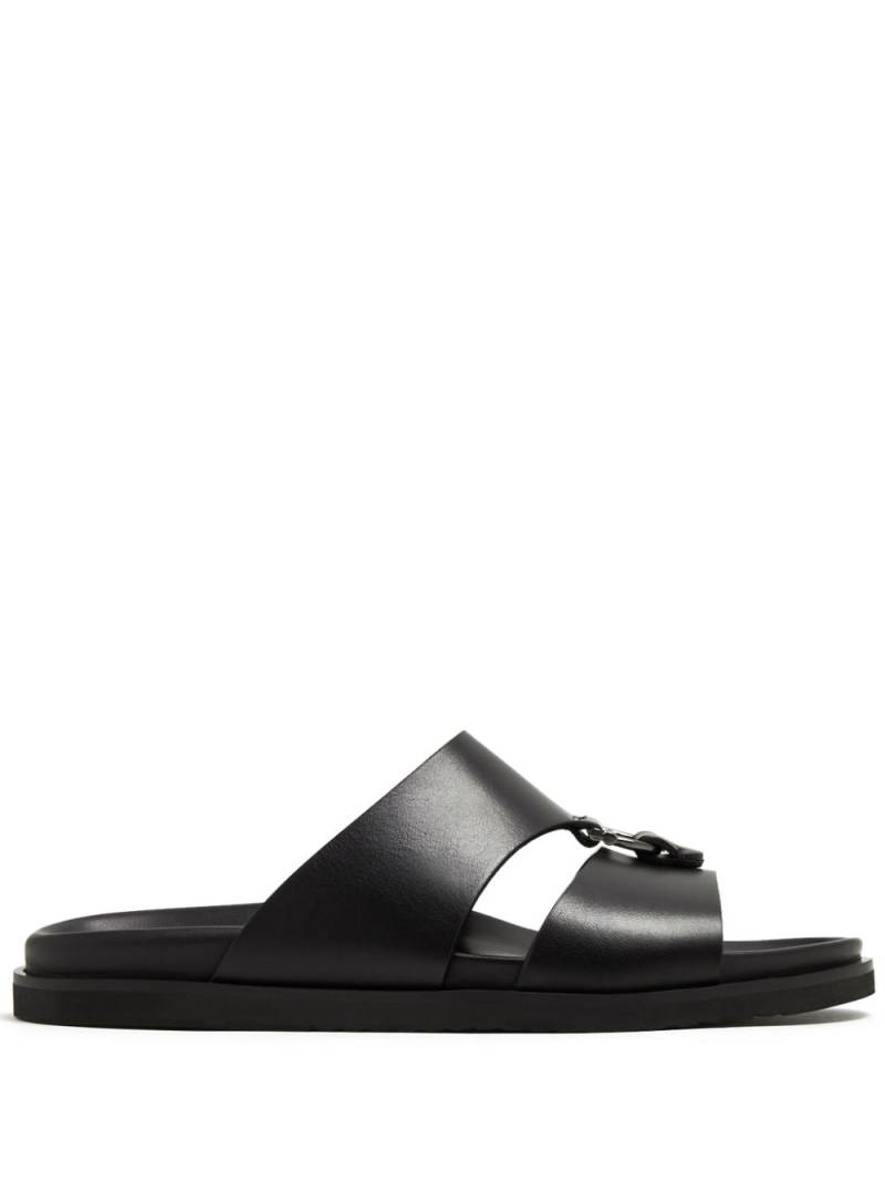 Stuart Weitzman Aylin slides - Black von Stuart Weitzman