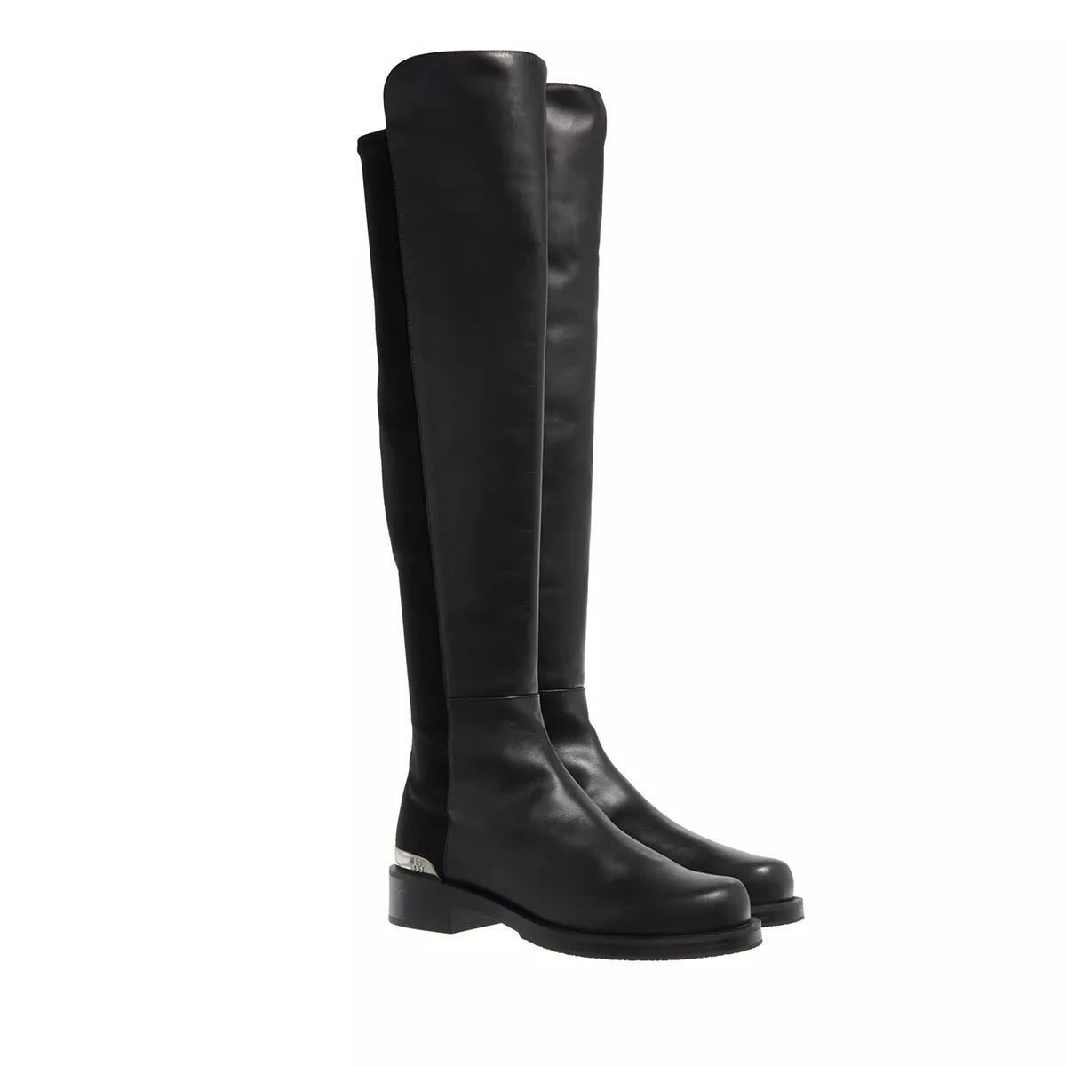 Stuart Weitzman Boots & Stiefeletten - 5050 Bold Logo Boot - Gr. 38 (EU) - in Schwarz - für Damen von Stuart Weitzman