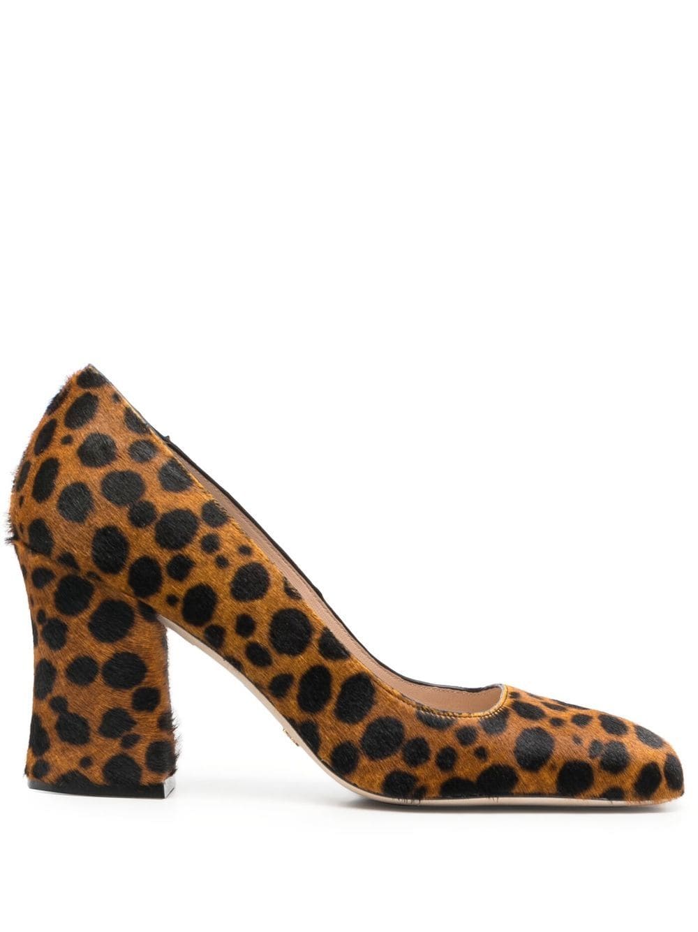 Stuart Weitzman Curveblock leopard-print pumps - Brown von Stuart Weitzman