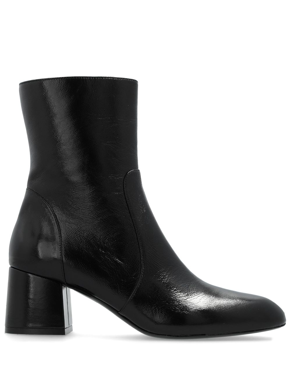 Stuart Weitzman Flareblock 60mm leather boots - Black von Stuart Weitzman