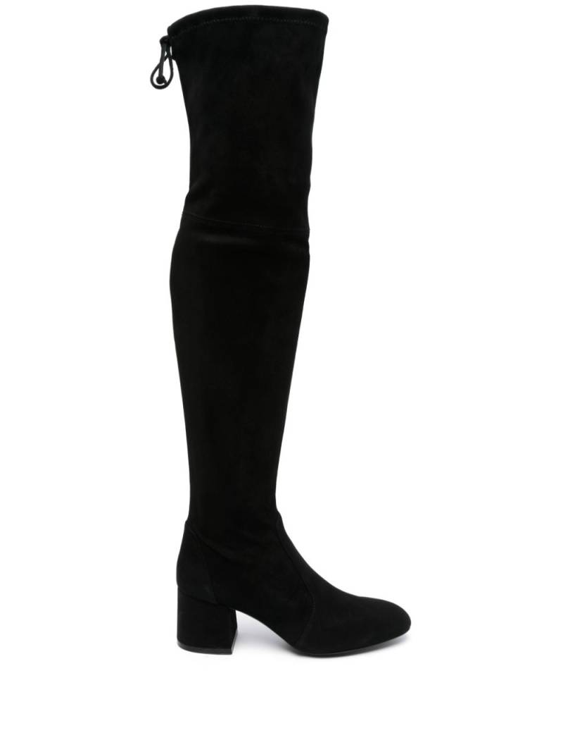 Stuart Weitzman Flareland 70mm suede knee boots - Black von Stuart Weitzman