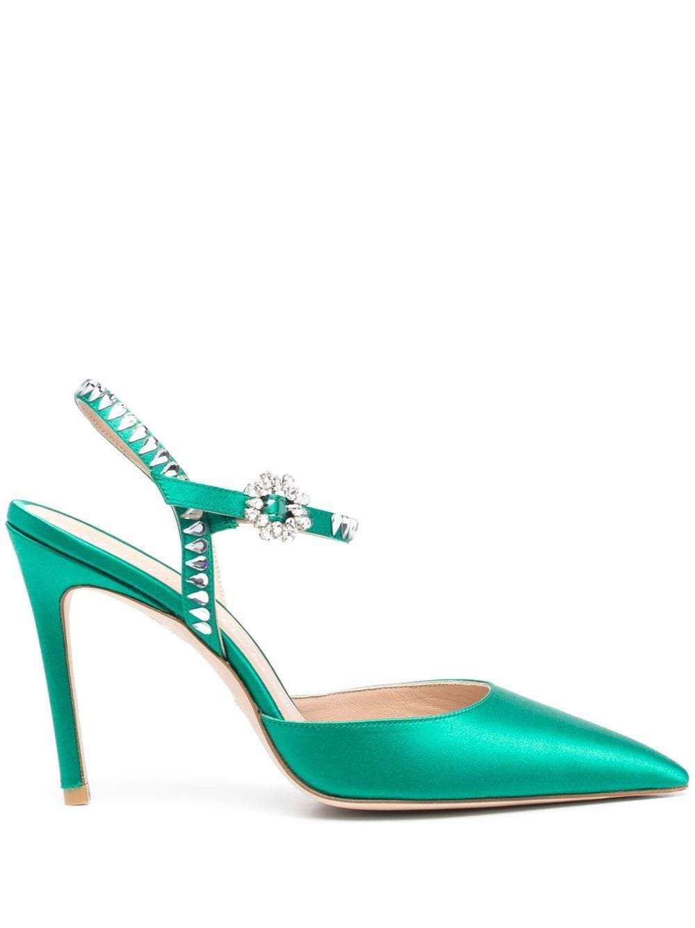 Stuart Weitzman Gemcut 100mm ankle-strap pumps - Green von Stuart Weitzman