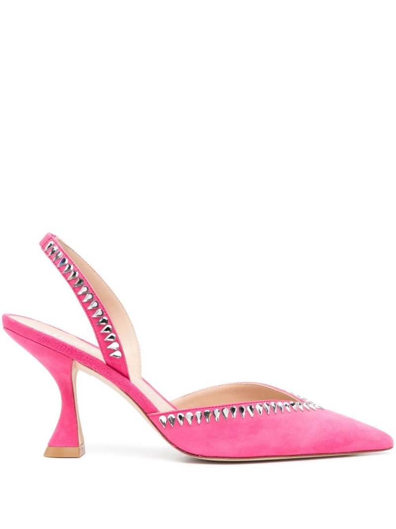 Stuart Weitzman Gemcut XCurve 85mm slingback pumps - Pink von Stuart Weitzman