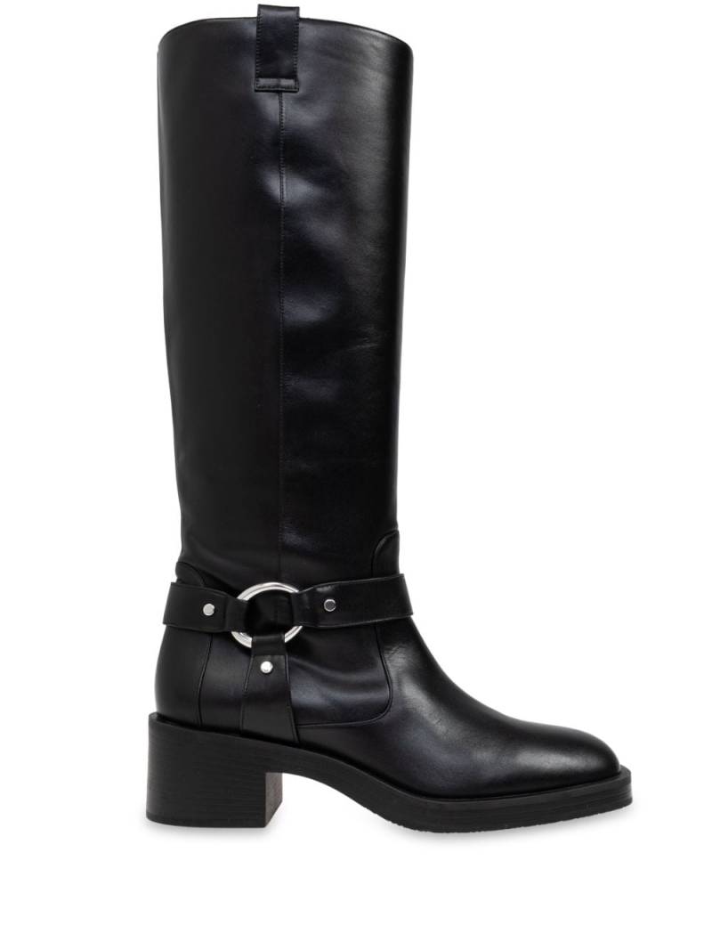 Stuart Weitzman Jax leather knee-high boots - Black von Stuart Weitzman