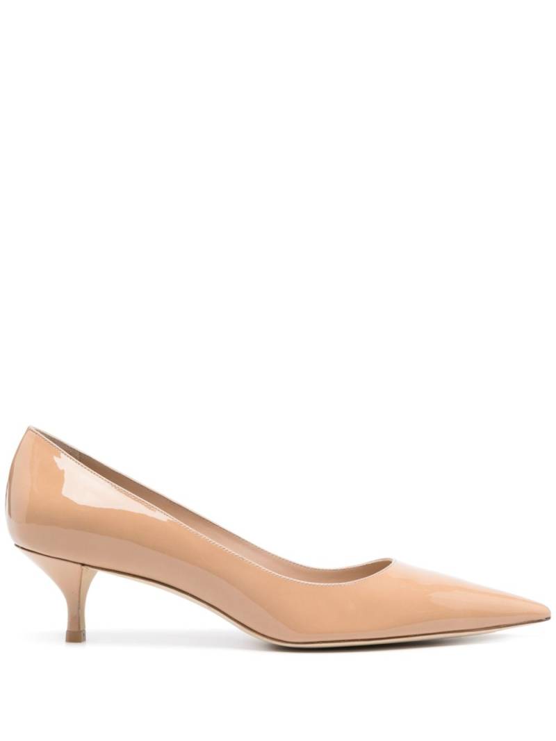 Stuart Weitzman Kitten 50mm leather pumps - Neutrals von Stuart Weitzman